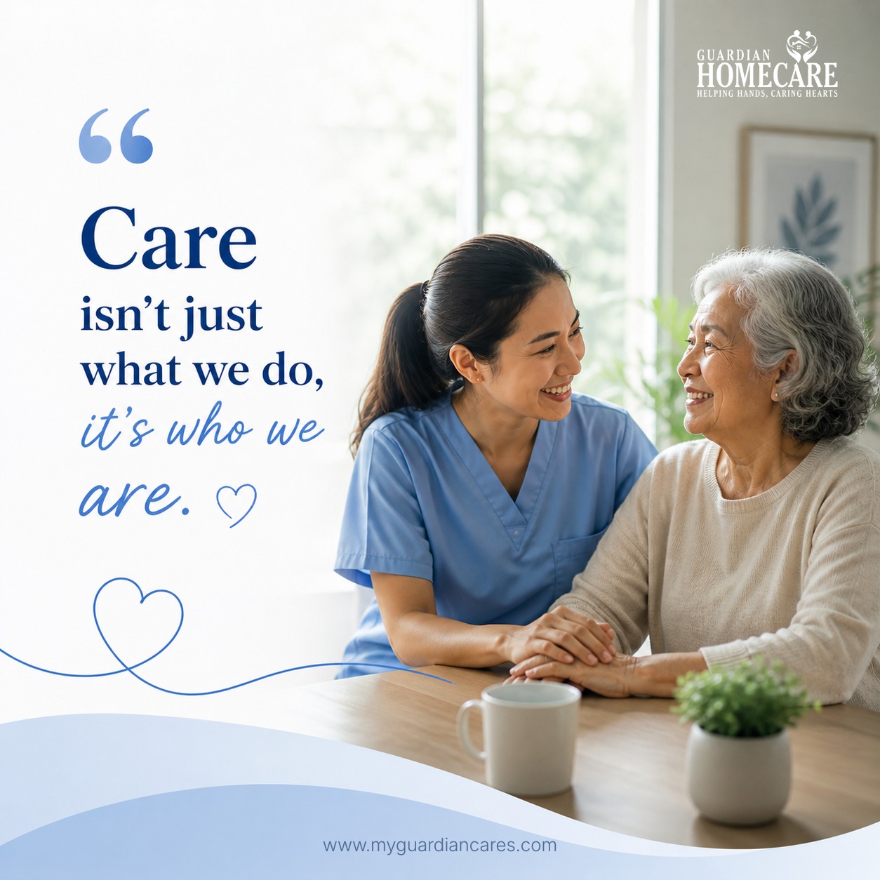 Care isn’t just about what we do… it’s who we are. 🤍
At the heart of everything we do is compassion, connection, and genuine care for every person we serve.
Because your loved ones deserve to feel safe, valued, and truly cared for—every single day.
📩 Message us anytime to learn how we can support your family.
#GuardianHomeCare #CareWithCompassion #ElderlyCare #CareYouCanTrust #HomeCareSupport #CompassionateCare #FamilyFirst