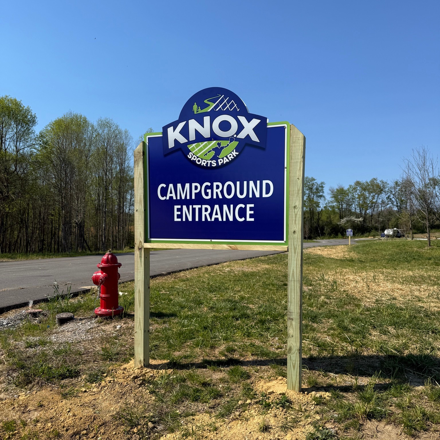I was recently able to design and install some new directional signage at the new Knox Sports Park! This place is beautiful, and it was great to spend time outside there.
.
Thank you to the Knox Co Fiscal Court for the opportunity to work with you on this signage!