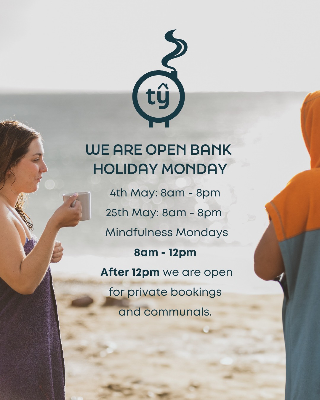 WE ARE OPEN BANK HOLIDAY MONDAYS! 🧖🧖♂️🧖♀️
4th May: 8am - 8pm
25th May: 8am - 8pm
We have our normal Mindfulness Mondays sessions running from 8am - 12pm. After 12pm we are open for private bookings and communals. 🌿
Link in bio ✨
#mindfulnessmondays #saunatime