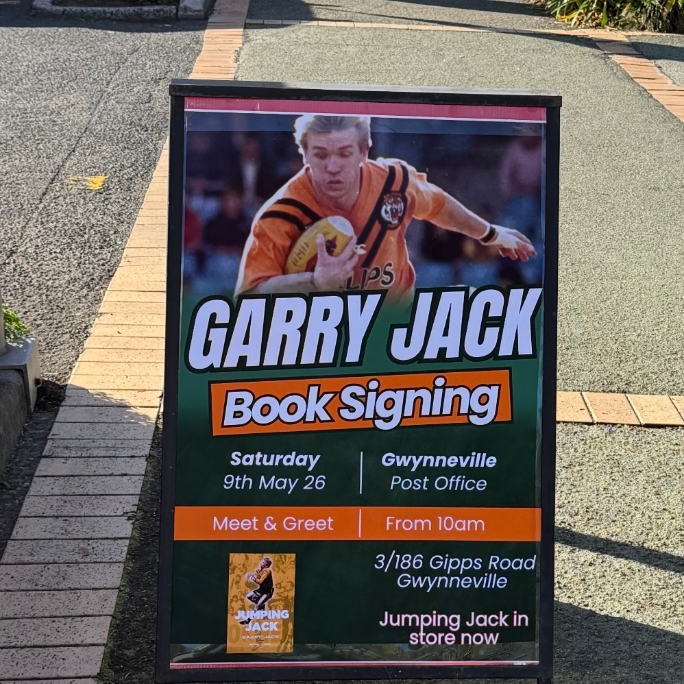 Another opportunity to catch up with @Garry Jack this Saturday at #Gwynneville. Dare we say, a great #MothersDay gift? Truly. If your mum is into #footy, she'll enjoy this gritty, honest, thoughtful & funny read.