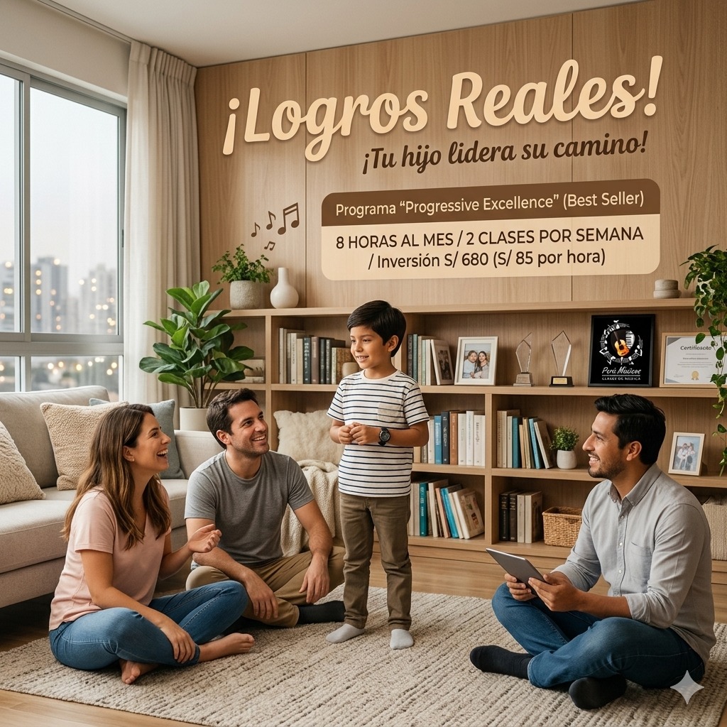 ¿Quieres resultados reales? Dale a tu hijo el "Estándar de Oro" en su formación musical. 🏆
Sabemos que como padre, buscas más que una simple actividad extraescolar; buscas una transformación real. El programa Progressive Excellence de PeruMusicos es nuestra opción más solicitada porque garantiza que el aprendizaje se convierta en una habilidad para toda la vida. 🎹✨
¿Por qué es nuestro Best Seller?
La clave está en la constancia. Al entrenar 2 veces por semana, eliminamos la curva del olvido. Tu hijo no solo repite lecciones, sino que construye técnica, disciplina y confianza de forma acelerada.
Lo que obtienes con Progressive Excellence:
✅ Frecuencia Ganadora: 8 horas al mes (2 sesiones semanales) para un progreso sin pausas.
✅ Resultados Visibles: La metodología ideal para ver avances reales en tiempo récord.
✅ Inversión Inteligente: Accedes a una tarifa preferencial por hora, optimizando tu inversión en el futuro de tu pequeño.
Es la opción lógica para quienes han decidido que el talento de sus hijos merece el mejor camino hacia la excelencia.
📍 Clases a domicilio en Lima | 💻 Online para todo el mundo.
"En este nivel, no pagas por horas de instrucción, sino por un sistema diseñado para que tu hijo desarrolle disciplina y sensibilidad artística desde casa."
💬 ¡Lleva su talento al siguiente nivel! Escribe la palabra "PROGRESO" al DM o al WhatsApp y asegura su vacante en nuestro programa estrella. 🚀
www.perumusicos.com
Reserva tus clases al Whatsapp https://wa.me/51922168421 y https://wa.me/51984150584 ¡Esperamos verte pronto!
#PeruMusicos #ProgressiveExcellence #TalentoReal #ClasesDeMusica #PianoADomicilio #DisciplinaInfantil #ExitoEscolar #MusicaLima #MetodologiaPNL #BestSellerEducativo #HijosEmprendedores #ArteYDisciplina #ClasesOnline