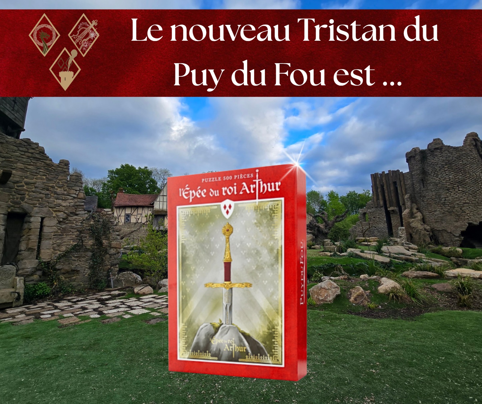 👑 𝐔𝐍 𝐍𝐎𝐔𝐕𝐄𝐀𝐔 𝐂𝐇𝐄𝐕𝐀𝐋𝐈𝐄𝐑 𝐄𝐒𝐓 𝐂𝐎𝐔𝐑𝐎𝐍𝐍𝐄́ !
Le suspense prend fin aujourd'hui ! Après tirage au sort, nous avons enfin le nom de celui ou celle qui va pouvoir reconstituer la légende chez soi.
𝐅𝐞́𝐥𝐢𝐜𝐢𝐭𝐚𝐭𝐢𝐨𝐧𝐬 𝐚̀... 🥁 𝐍𝐨𝐞́𝐦𝐢𝐞 𝐑𝐞𝐢𝐧𝐧𝐨𝐛𝐫𝐚𝐜 👏✨
Vous remportez le magnifique Puzzle 1000 pièces de l'Épée du Roi Arthur, la grande nouveauté qui fait sensation depuis 2 ans !
📬 Merci de nous contacter en message privé pour l'organisation de l'envoi ou de la remise du lot.
𝐀̀ 𝐓𝐎𝐔𝐒 𝐋𝐄𝐒 𝐀𝐔𝐓𝐑𝐄𝐒 𝐀𝐕𝐄𝐍𝐓𝐔𝐑𝐈𝐄𝐑𝐒 :
Ne rangez pas votre courage trop vite ! Ce n'était que le début. La saison 2026 regorge de surprises et, comme vous le savez, nos Quêtes Flash peuvent tomber à tout moment.
Restez bien attentifs à la page, activez vos notifications, car le prochain lot (Magnet, Pin's, Mug...) pourrait être pour VOUS ! 🛡️🎁
Merci à tous pour votre participation et votre passion ! ✨
#PuyDuFou #JardinDesLegendes #LeRoiArthur #Concours #Gagnant #Saison2026 #PassionPuyfolaise