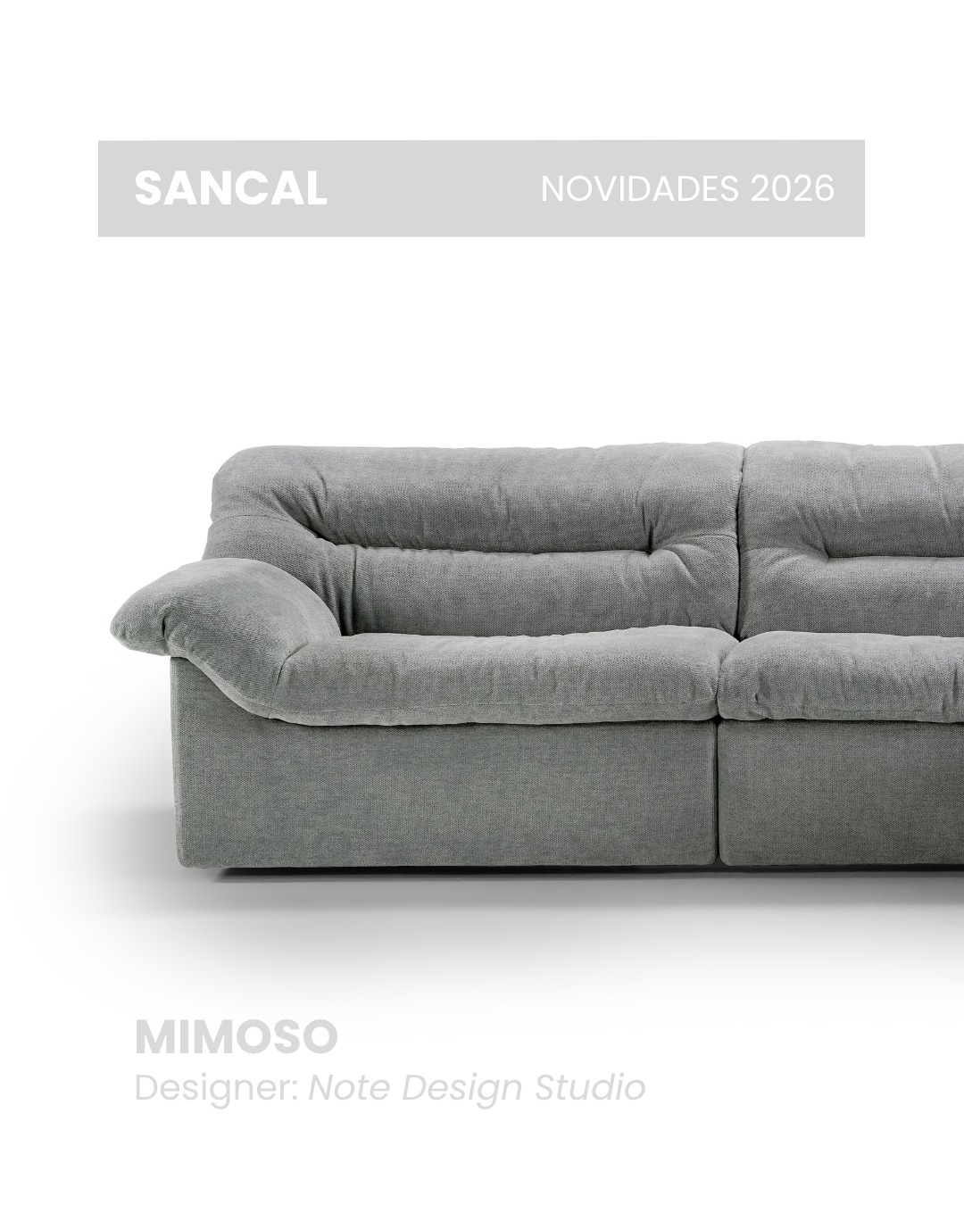 Conheça as novidades da @sancal apresentadas na última edição da Salone del Mobile.Milano: O sofá Mimoso, desenhado pela Note; O cadeirão Palma desenhado por Marc Morro e os cadeirões Twins (Formal & Drama) desenhado por Julia Esqué. Lançou-se também um novo tipo de pé para o sofá TipToe de Rafa Garcia.
ENG
Discover the latest releases from Sancal presented at the most recent edition of Salone del Mobile.Milano, featuring the Mimoso sofa designed by Note, the Palma armchair by Marc Morro, and the Twins (Formal & Drama) armchairs by Julia Esqué. Additionally, the brand introduced a new leg design for the TipToe sofa, created by Rafa García.
#Sancal #salonedelmobile2026 #experimentarium #interiordesign