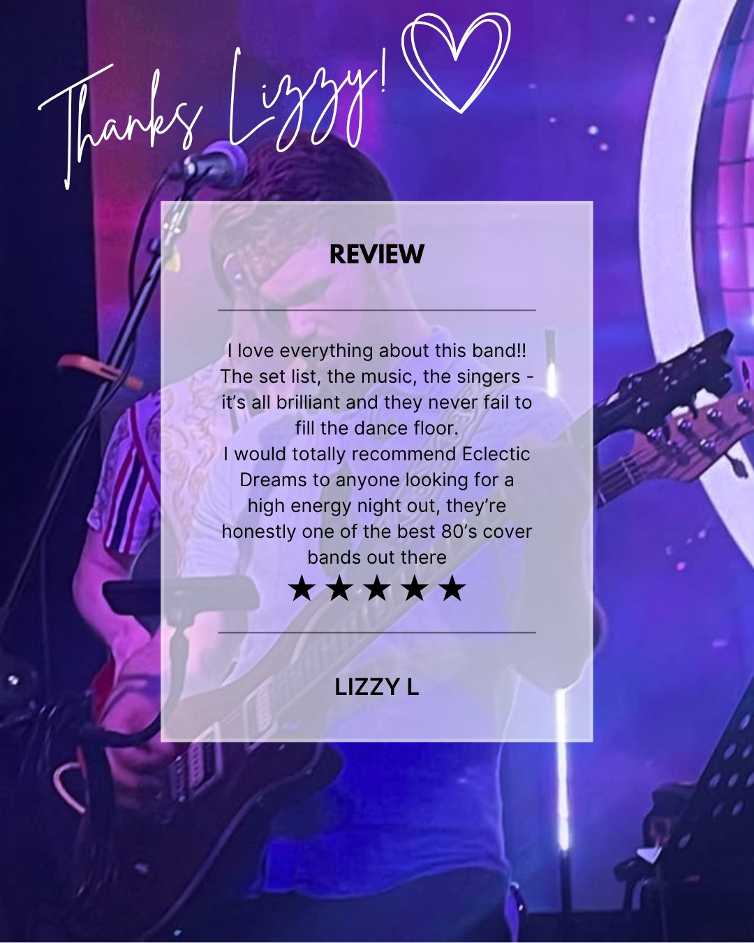 Thanks Lizzy β€οΈ