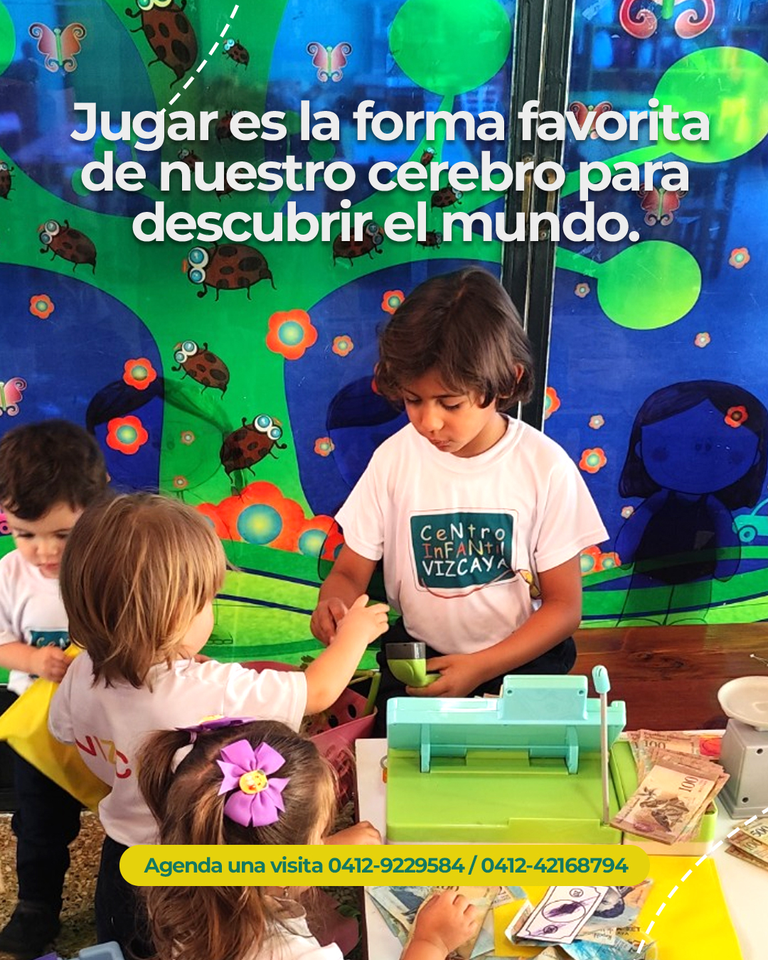 Sabemos que cuando los niños se divierten, su curiosidad no tiene límites.
Lo que para ellos fue una mañana de compras y risas, para nosotros fue una valiosa lección de autonomía, matemáticas prácticas y habilidades sociales. 🛒✨
Creemos firmemente que el juego es el motor del conocimiento. Por eso, diseñamos espacios donde cada actividad tiene un propósito: formar niños seguros, independientes y apasionados por descubrir el mundo.
¿Quieres conocerlos? escríbenos al WhatsApp: 📲 0412-9229584 / 0412-42168794