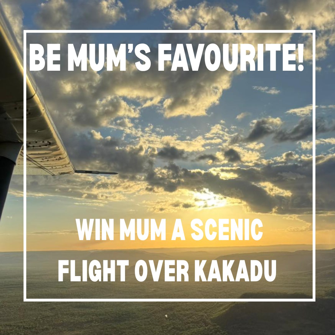 Mother’s Day is just ONE week away… make Mum’s day unforgettable with the gift of adventure! 🌸
Our scenic flights from Jabiru and Cooinda are still soaring over spectacular waterfalls, and they are looking incredible right now. From just $259 per person.
AND… we’re giving one lucky Mum the chance to WIN a scenic flight! Head over to our Facebook or Instagram, follow the steps on the giveaway post, and you’re in the draw.
Winner announced 5 May… don’t miss it! ✨