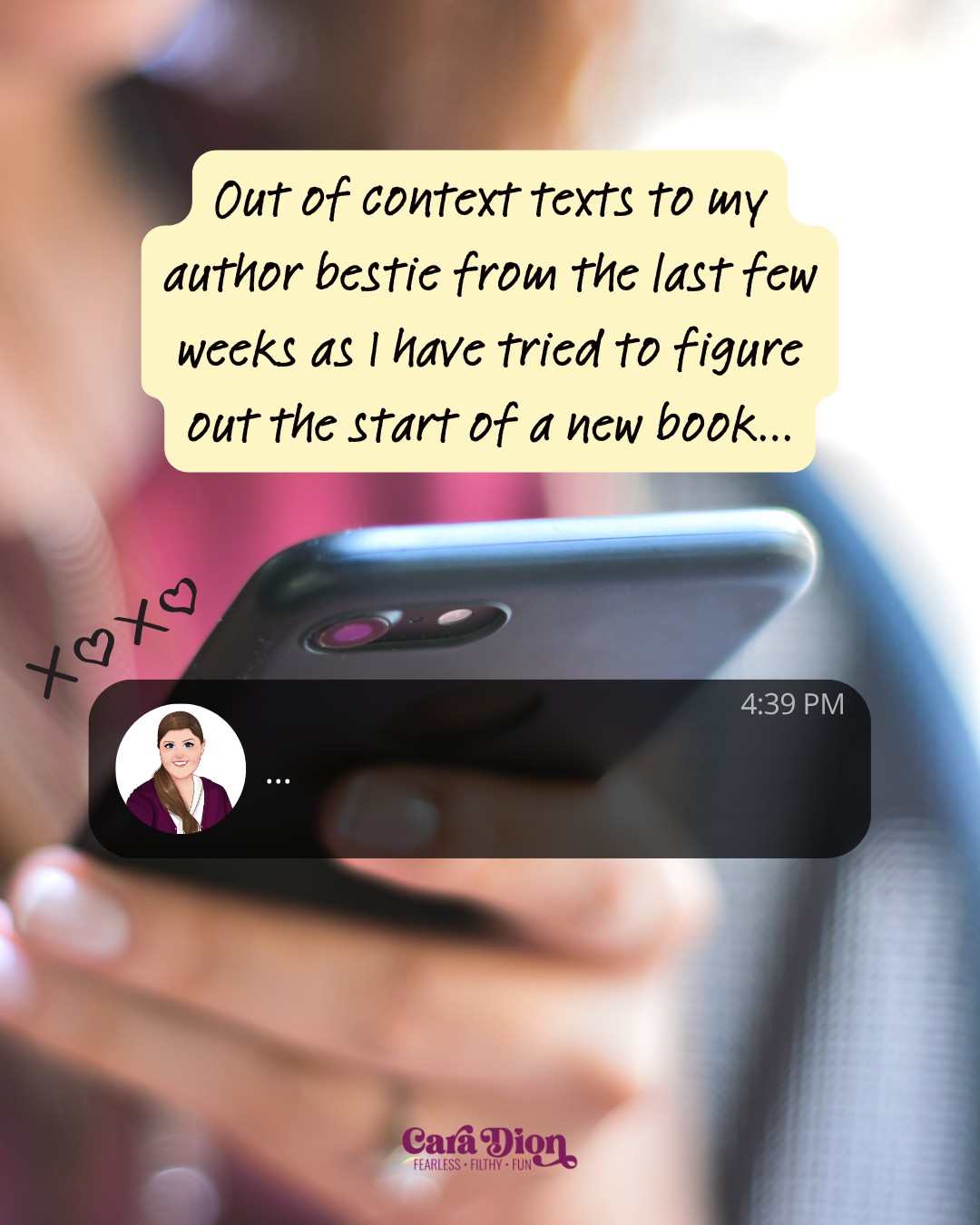 Every author needs an author bestie to text constantly - and thank god @ginny_moore_writes is mine ❤️
Here are some of the texts I've sent her over the last few weeks as I try to get started on my next book. No spoilers and no context 😆