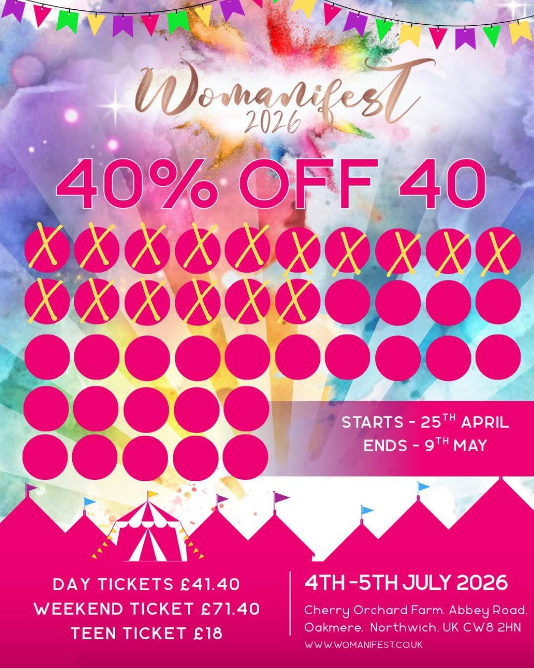 Wow...
News just in....
The team are holding the fort at home and smashing....
40% off tickets are selling fast!!
Grab yours now...