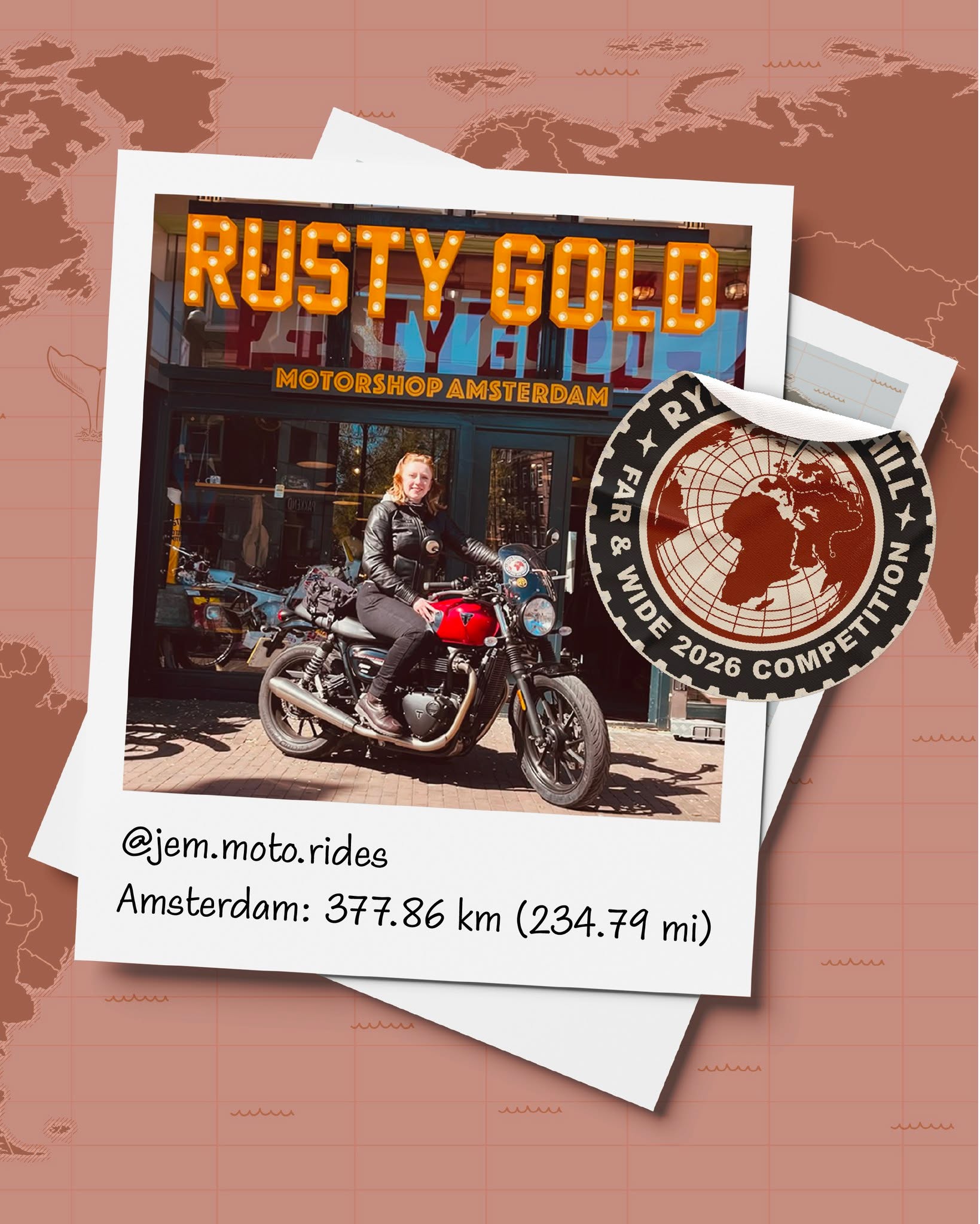 A month down and the miles are coming in....
Big shoutout to @jem.moto.rides for taking Rykas all the way to Amsterdam and for the great shot infront of this motorshop!
Think you can go further? Grab your sticker, plan your route and show us where you can take Rykas!
PRIZES TO BE ANNOUNCED SOON...
Main Prize π : Furthest From Rykas: Rykas voucher, Rykas swag bundle, plus any donated partner prizes and bragging rights.
Secondary Prizes: Best Landmark/ Point of Interest
Rykas favourite: Most Creative Entry
#rykasfarandwide #rykas #rykasboxhill