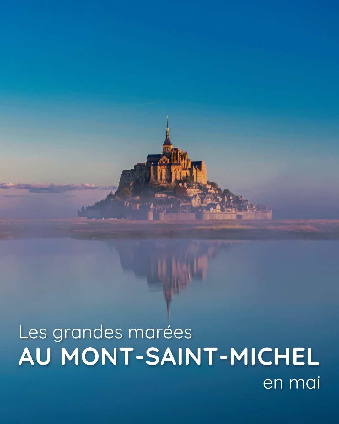 🌊 Grandes marées au
Mont-Saint-Michel !
Le spectacle le plus impressionnant de l’année revient
autour du Mont-Saint-Michel !
En avril, les grandes marées transforment le paysage :
la mer se retire à perte de vue avant de revenir à toute
vitesse encercler le Mont… Un phénomène naturel
fascinant à ne pas manquer 🌅
📅 À noter dans vos agendas :
Les plus forts coefficients offriront un moment magique
où le Mont redevient une île.
📸 C’est l’occasion parfaite pour capturer des images
spectaculaires et admirer la puissance des marées
dans la baie.
Qui sera présent pour admirer ce spectacle unique ?
🌊
#MontSaintMichel #GrandesMarees
#BaieDuMontSaintMichel #Normandie