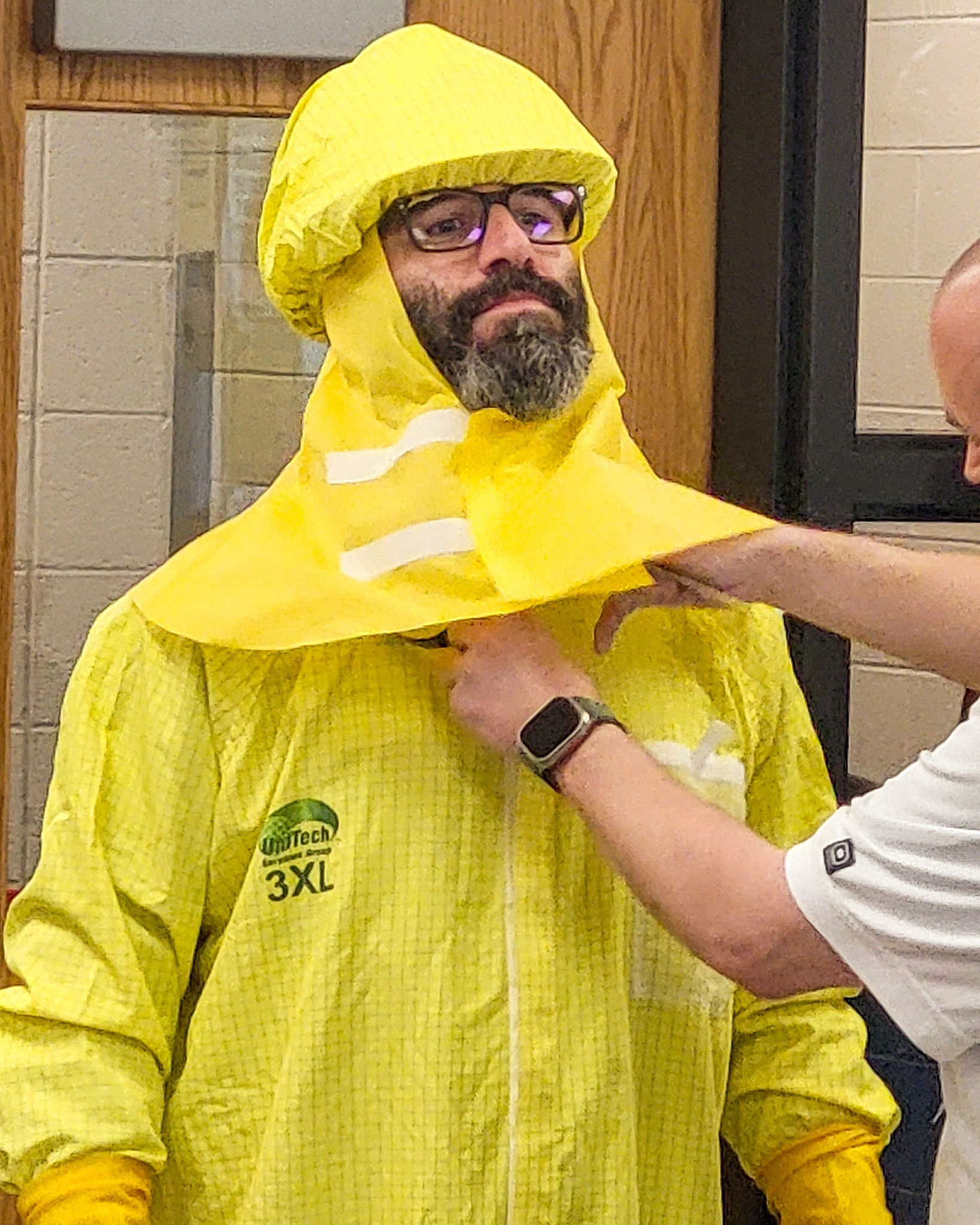 Students in our Electrical Occupations program welcomed Brad Reisinger of Westinghouse Electric Company on April 20. He delivered an in-depth presentation about nuclear energy and the wide range of career opportunities within the industry. Check out all 22 photos of his visit at ycst.info/eo26.
The highlight was a hands-on learning experience in which students and Principal Loehwing practiced the proper procedures for donning and removing anti-contamination clothing used in nuclear facilities. This exercise reinforced the importance of detail-oriented work when operating in potentially hazardous environments.
Thank you, Mr. Reisinger, for sharing your knowledge with our Spartans! #YorkTechProud