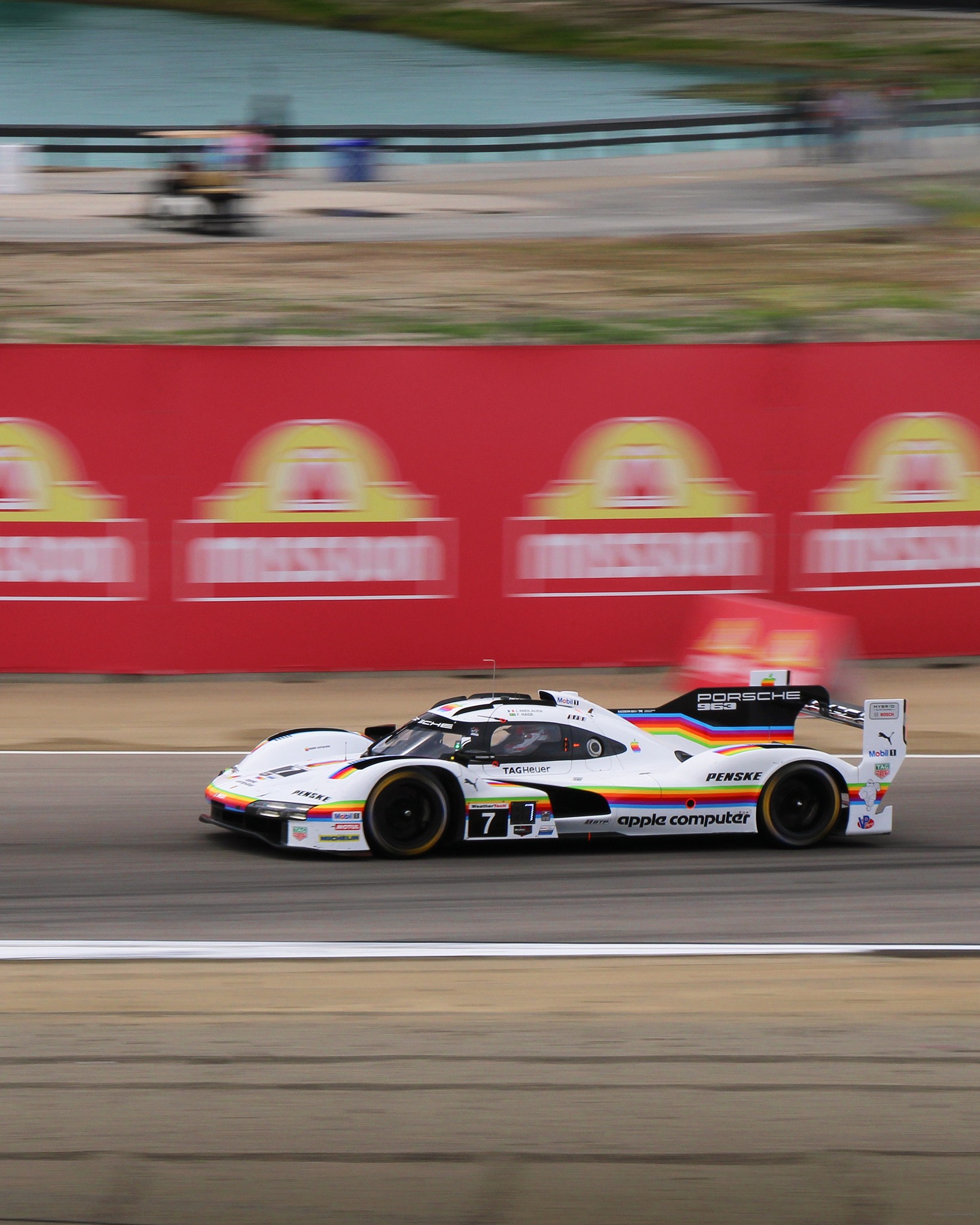 One weekend only: 2 Porsche 963 GTP cars sported throwback Apple Computer liveries at Laguna Seca last weekend โ paying homage to the iconic Porsche 935 that wore the same look back in the 1980 IMSA season and 24H of Le Mans. Crazy to think how new of a company Apple was back in 1980...
Expect a ton of content from @imsa_racing at @weathertechraceway ๐
๐ป StephenCookMedia.com
#imsa #imsagtp #lagunaseca #porsche963 #porsche