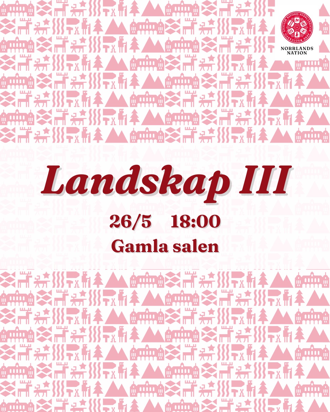 Ärade norrlänningar,
härmed kallas ni till vårterminens tredje lagtima Landskap som kommer äga rum den 26/5 klockan 18:00 i Gamla salen på Norrlands nation. Landskapet är nationens högsta beslutande organ och där får du som medlem en möjlighet att vara med och påverka nationen samt framföra dina åsikter.
Under Landskap III går vi igenom årsredovisningen, väljer nya seniorer samt behandla valärenden, som finns att hitta på Facebook-eventet och på nationens hemsida.
Sista ansökningsdag för att söka poster inför landskapet är söndag 17/5 klockan 12.00 (dagtid). Ansökan skickas till Förste kurator på 1q@nn.se.
Om du inte har möjlighet att närvara finns möjligheten att förtidsrösta på Kuratorsexpeditionen. Det går att förtidsrösta fram till den 26/5 klockan 15:00. Glöm inte att ta med nationskort och legitimation om du önskar att förtidsrösta! Vid eventuella frågor kring röstningsförfarandet kan du höra av dig till Förste kurator på 1q@nn.se.
Handlingar inför landskapet kommer att finnas tillgängliga på nationens webbplats.
Vill du söka en post? Du finner information om de vakanta posterna på vår hemsida.
Glöm inte att ta med nationskort och legitimation ifall du önskar att rösta under Landskapet.
Landsmannahälsningar,
Förste kurator
Nir Teyar
______________________________
Dear members of Norrlands nation,
We welcome you to the third Landskap of the semester. It will take place on May 27th at 18:00 in the Old Hall (Gamla salen). The Landskap is the nation’s highest decision-making power.
Please note that this event will be held in Swedish.
The applications for vacant posts are due on Sunday May 17th at 12 pm. The application is sent to the First curator at 1q@nn.se.
If you are unable to attend, you may vote in advance at the Curator’s office (Kuratorsexpeditionen). The deadline for advance voting is 26/5 at 15:00. Your nation card and ID are required for the advance voting. If you have any questions concerning voting, please contact the First curator (1q@nn.se).
Documents and info regarding vacant posts will be available at the nation’s website.
Don't forget to bring your nation card and ID to vote.
Landsmannahälsningar,
First curator
Nir Teyar