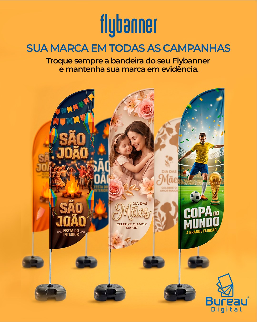 SUA MARCA EM TODAS AS CAMPANHAS 🚩
Mantenha sua comunicação sempre atualizada e sua marca em evidência com o Flybanner do Bureau Digital. Esta mídia móvel de alto impacto é a solução ideal para quem precisa de versatilidade, permitindo trocar apenas a bandeira de tecido para adaptar sua mensagem a diferentes campanhas, como São João, Dia das Mães, Copa do Mundo e outros.
Vantagens do Flybanner:
✅Versatilidade: Troque a arte da bandeira sempre que desejar, mantendo a mesma estrutura de suporte.
✅Impacto Visual: O movimento natural da bandeira atrai a atenção do público de forma orgânica.
✅Tamanhos Variados
Garanta já o seu e impulsione sua marca! 👇
(83) 9168-4567 (João Pessoa)
(84) 8829-3122 (Natal)
#Flybanner #BureauDigital #ComunicacaoVisual #Marketing #Merchandising #ImpressaoDigital #Paraiba #RioGrandeDo Norte 🚀
