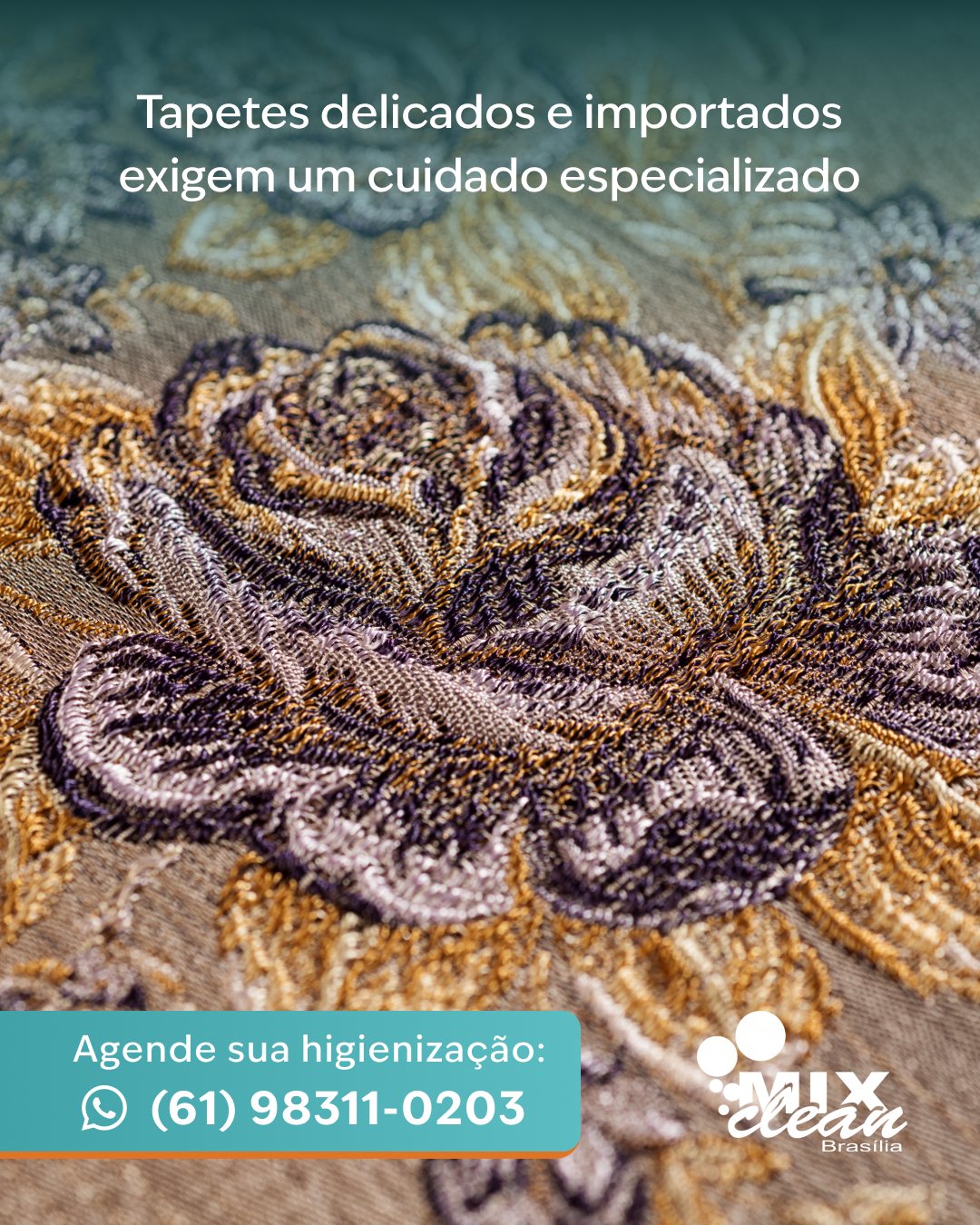 ✨ Cuidado que preserva seus tapetes
Tapetes delicados e importados exigem um cuidado especializado.
A técnica correta garante limpeza profunda sem comprometer a estrutura da peça.
Mais do que limpar, é preservar.
✨ Na Mix Clean, cada detalhe faz diferença.
📲 Solicite seu orçamento e agende sua higienização: (61) 98311-0203
🌐 www.mixclean.com.br
🚚 Coleta e entrega em todo o DF
🌿 Produtos biodegradáveis
#mixclean #tapetes #higienização #limpezaprofissional #tapetesdelicados #qualidade #profissionalismo #ambientesaudavel #brasília #servicosdelimpeza #cuidadoemcasa #limpezaprofunda #estofados #bemestar #casa