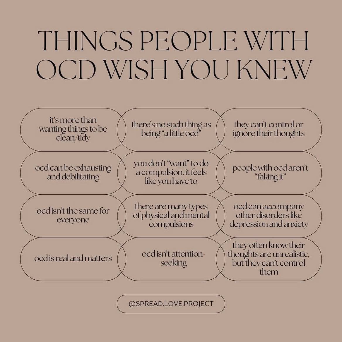 Things People with OCD Wish You Knew…
Obsessive-Compulsive Disorder (OCD) is often misunderstood—and those misunderstandings can make it even harder for people who live with it.
Let’s move beyond the stereotypes and create more understanding, compassion, and support.