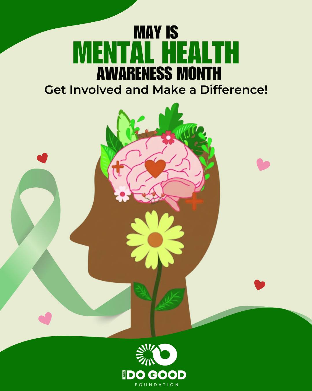 May is Mental Health Awareness Month 💚 Let’s break the stigma and support one another.
#MentalHealthAwareness #DoGood365