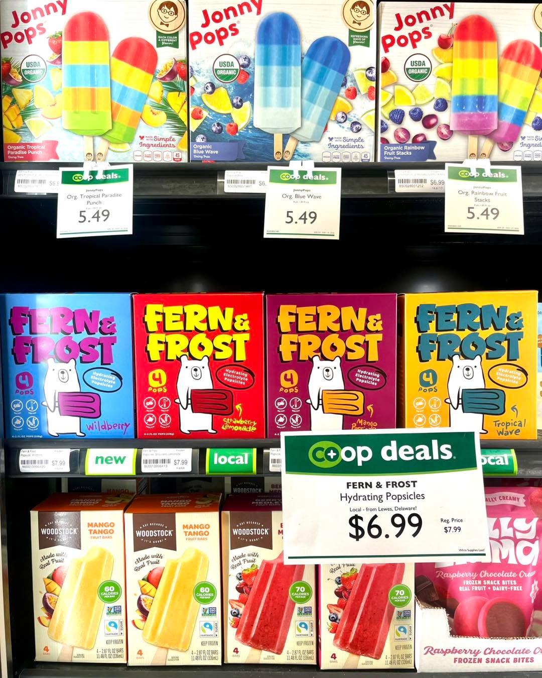 While we have plenty of refreshing frozen goodies as summer approaches, we want to give an extra shoutout to DE based Fern & Frost! Their popsicles are made with coconut water and real fruit, making them rich in potassium, magnesium, and vitamin C 😋