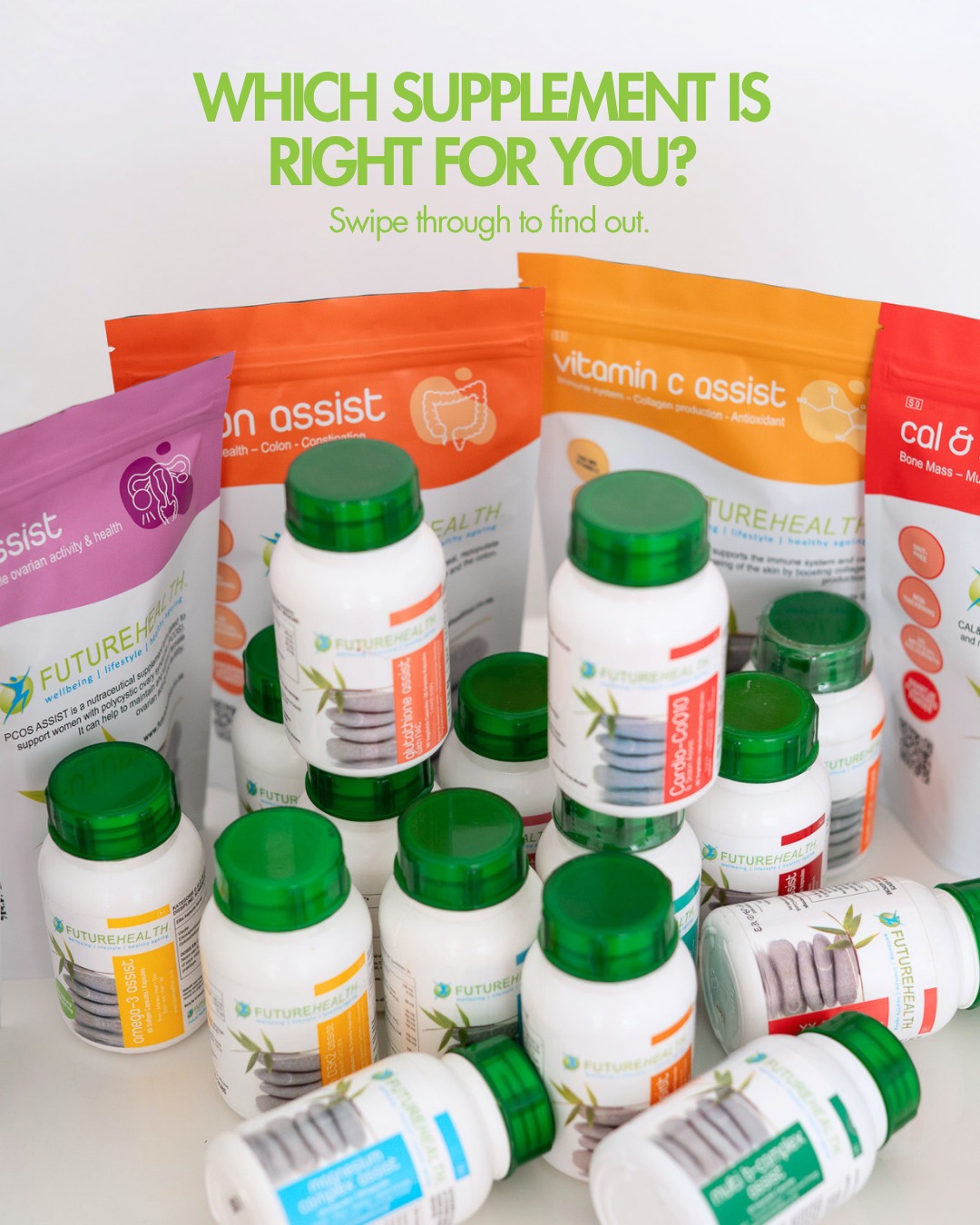Not every body needs the same thing. But every body deserves the right support.
Energy, hormones, immunity. Three very different struggles, three very targeted formulations. Swipe through to find the one your body has been asking for.
Shop all products on our website: www.futurehealthsa.co.za
#futurehealthsa #fatigueassist #pcosassist #multiassist #guthealth