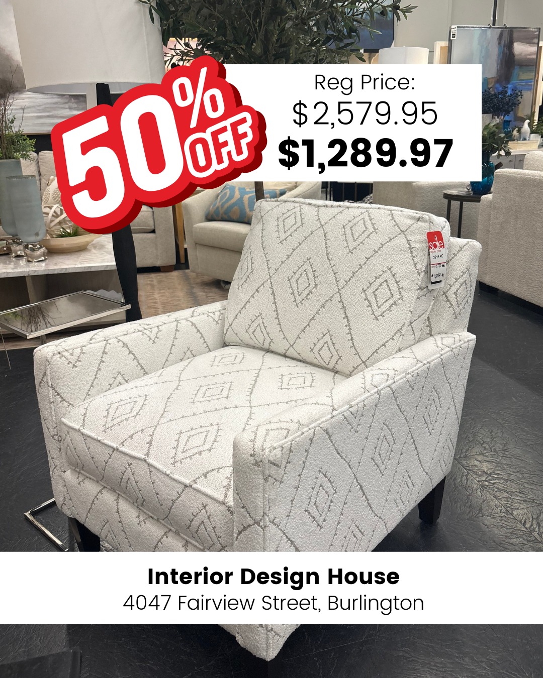 š£ BIG UPHOLSTERY SALE ON NOW! š£
Save up to 70% on select sofas, ottomans, sectionals and armchairs.
š4047 Fairview Street, Burlington
šwww.interiordesignhouse.com