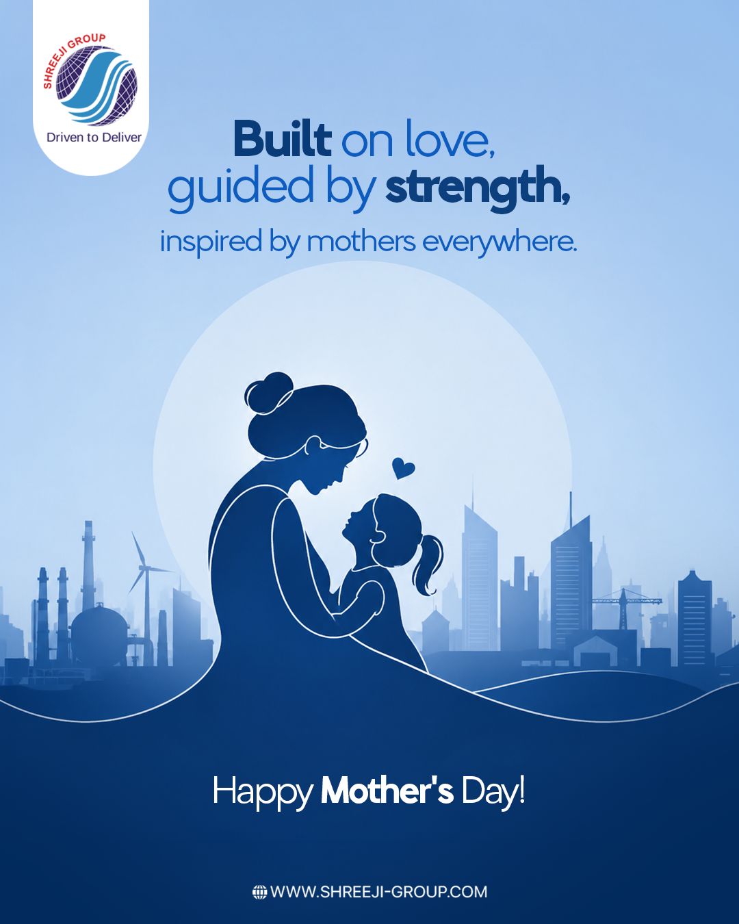 A mother’s love is the greatest blessing that fills life with care, strength, and happiness. Shreeji Group celebrates every mother whose endless sacrifices and support make every moment truly special and meaningful.
#MothersDay #ShreejiGroup #EndlessLove #ThankYouMom #ForeverGrateful