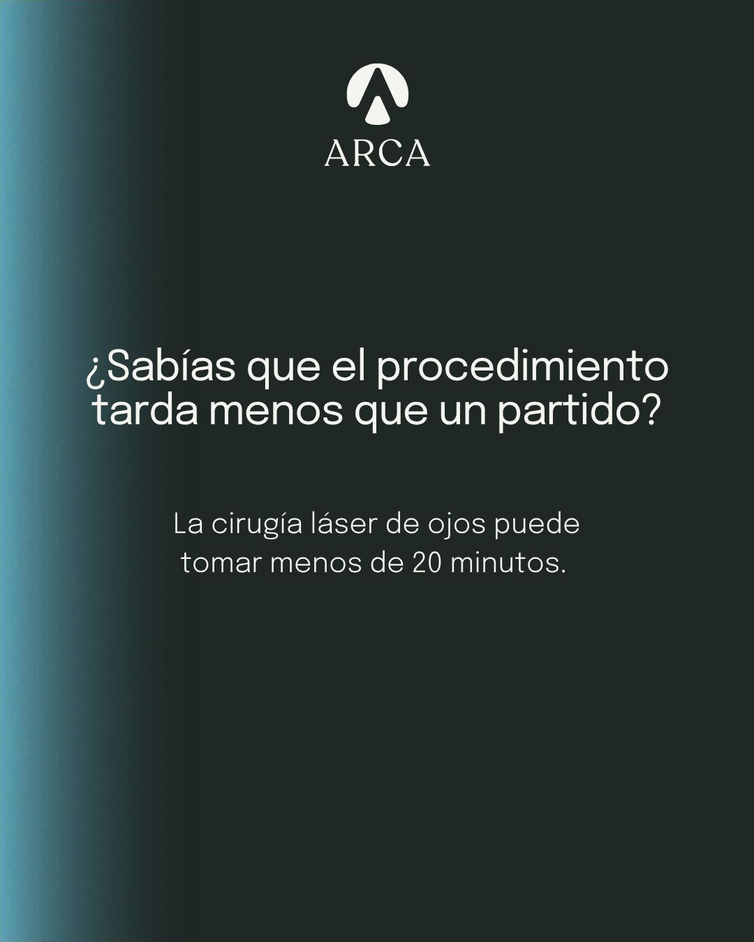 La cirugía láser de ojos puede tomar menos de 20 minutos. El próximo mundial lo ves diferente — en todos los sentidos.