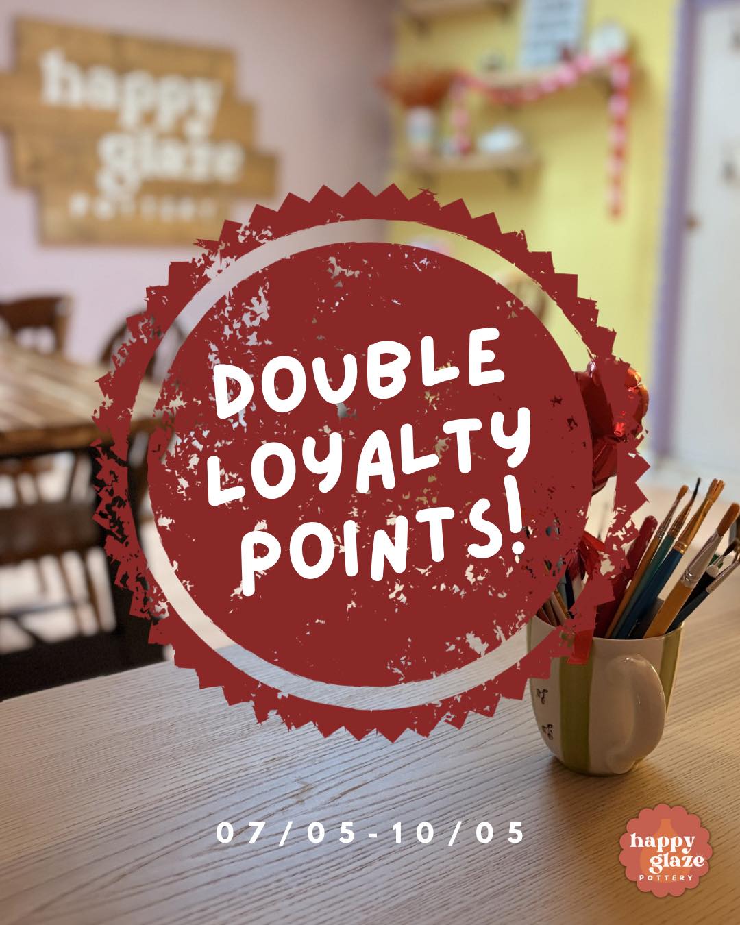 ✨ HAVE YOU JOINED OUR LOYALTY SCHEME YET? ✨
It’s completely free to join and honestly so worth it 👀
🤍 Earn 1 point for every £1 spent
🤍 First reward unlocks at just 50 points (£2 off!)
🤍 Free hot drinks, free cake, money off pottery & more rewards available
Whether you’re already a loyalty member or signing up for the first time this week, EVERYONE gets DOUBLE POINTS all week long 🎉
That means 2 points for every £1 spent on pottery, drinks & food - automatically applied, no code needed ✨
Book your table online and start earning rewards twice as fast ✨
#HappyGlazePottery #PotteryPainting #Tiverton #DevonDaysOut #LoyaltyRewards