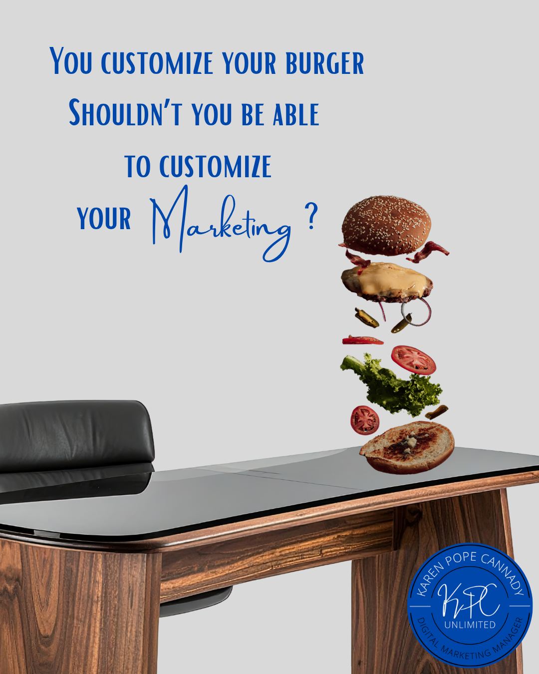 We know that no two small businesses are exactly alike. While we have established service tiers, we prefer to sit down with you and build a custom package that is exactly what your business needs.
You place special orders for your food, so we believe you should be able to place a special order for your marketing as well! Contact us today to discuss your vision for your business.
#smallbusinessmarketing