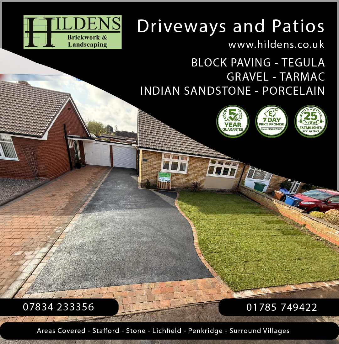 🚧 TARMAC DRIVEWAYS BUILT TO LAST 🚧
🔥 TOUGH • LOW MAINTENANCE • GREAT KERB APPEAL 🔥
Looking for a clean, durable driveway that transforms the front of your home?
A professionally installed tarmac driveway is one of the smartest upgrades you can make.
✔ Strong, hard-wearing finish
✔ Fast installation with full ground prep
✔ Low maintenance & weather resistant
✔ Modern edging options available
✔ Perfect for homes of any size
💥 Reliable local installers with over 25 years’ experience.
📞 01785 749422
📱 07834 233356
🌐 www.hildens.co.uk
📍 Stafford • Stone • Lichfield • Penkridge • Surrounding areas
#TarmacDriveways #DrivewaySpecialists #NewDriveway #KerbAppeal #Tarmac #HomeImprovement #Landscaping #Stafford #Lichfield #LocalBusiness #Hildens