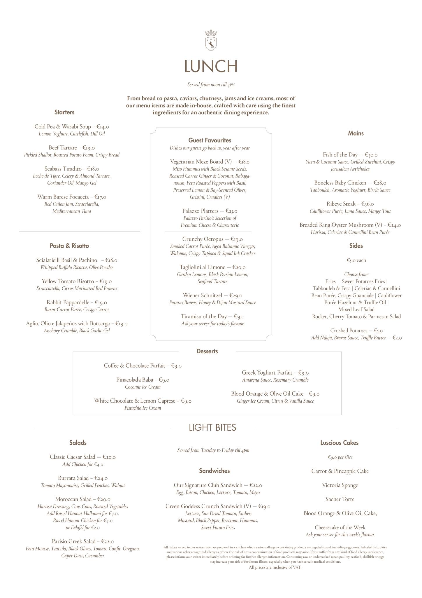 Browse our new menu 🍝 With all the joys of spring and summer, the perfect way to spend this season is in the garden