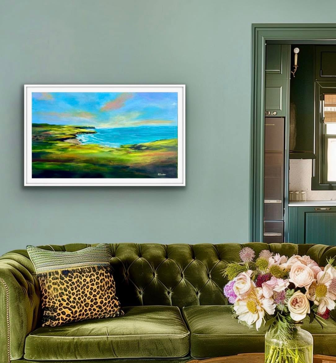 Delighted to hear this painting found a new home yesterday at the Market Gallery.
A huge thank you to the collector who purchased it, and to the gallery for the continued support. It honestly means so much to see my work connecting with people and becoming part of someone’s home. 💚
This piece was all about colour, light and that feeling of escaping into the Irish coastline for a moment.
#HelenCondonArt