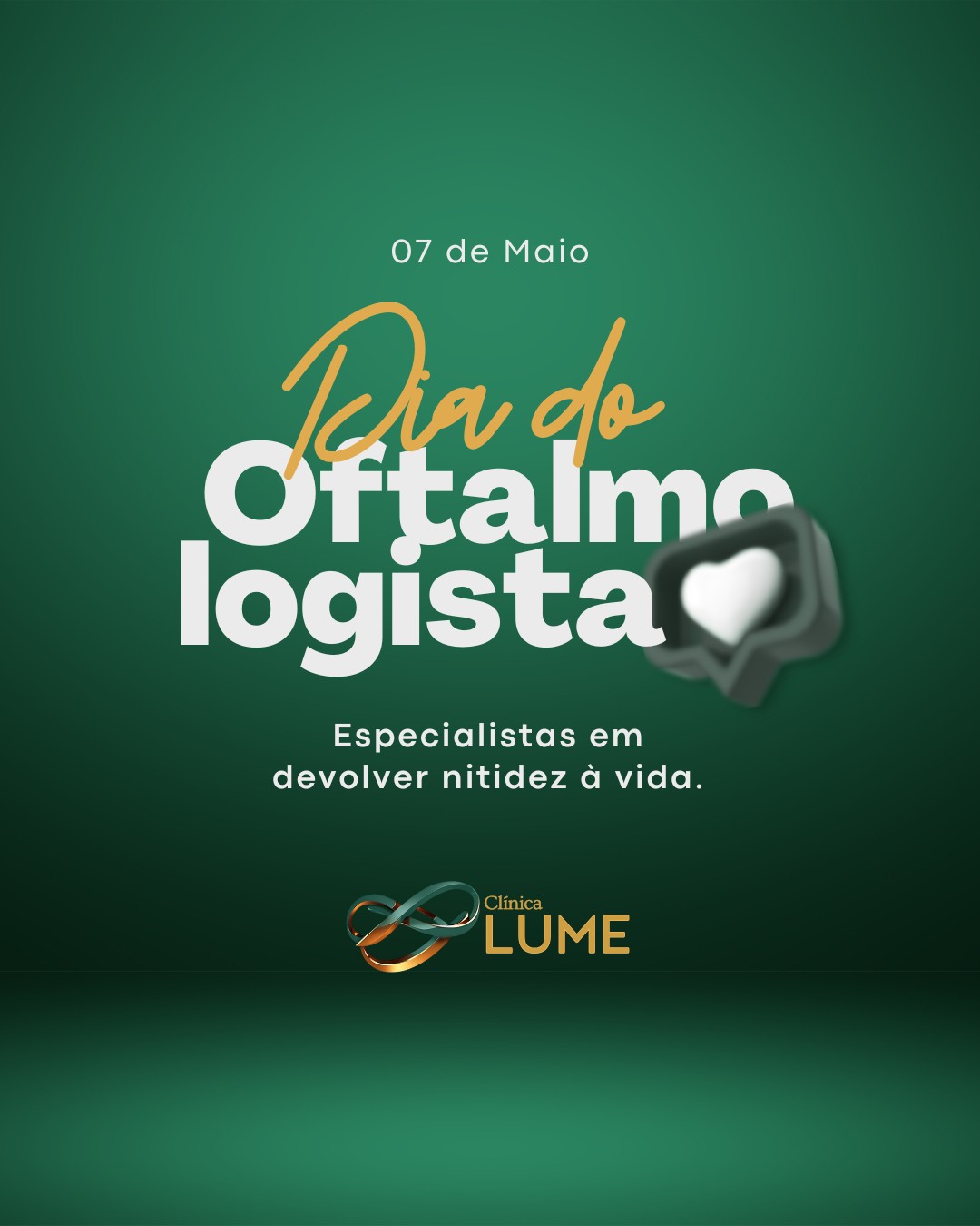 Neste Dia do Oftalmologista, homenageamos as médicas do Corpo Clínico da Lume Oftalmologia e Cirurgia, profissionais que dedicam talento, cuidado e excelência para transformar vidas através da visão.
Com compromisso, sensibilidade e dedicação diária, vocês fazem da medicina um verdadeiro ato de cuidado humano, levando mais qualidade de vida, confiança e esperança aos pacientes.
Nossa admiração e reconhecimento a cada Dra. que ilumina caminhos com conhecimento, ética e amor pela profissão.
Feliz Dia do Oftalmologista!