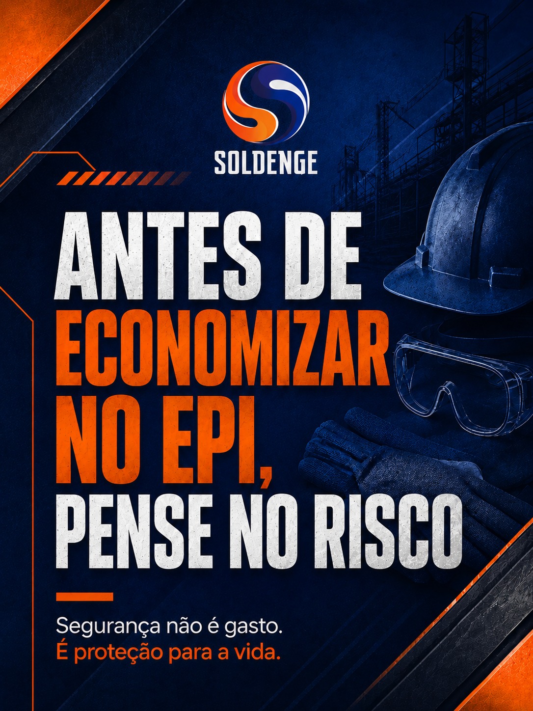 🦺 Antes de economizar no EPI, pense no risco.
Na hora da compra, escolher o equipamento mais barato pode parecer economia.
Mas quando falamos de segurança no trabalho, o barato pode custar caro demais.
Um EPI de baixa qualidade, vencido, inadequado para a função ou sem certificação pode falhar exatamente no momento em que o trabalhador mais precisa dele.
Estamos falando de mãos, olhos, respiração, audição e, principalmente, vidas.
Na solda, na construção civil, na indústria ou na serralheria, prevenção não é exagero. É responsabilidade com quem trabalha, com a equipe e com a família que espera esse profissional voltar para casa em segurança.
Na Soldenge, você encontra EPIs de qualidade para trabalhar com mais proteção, confiança e consciência.
👉 Antes de escolher pelo menor preço, escolha pela segurança. Fale com a Soldenge e equipe sua equipe do jeito certo.
#SegurançaDoTrabalho #EPIs #PrevençãoDeAcidentes #ConstruçãoCivil #Soldenge