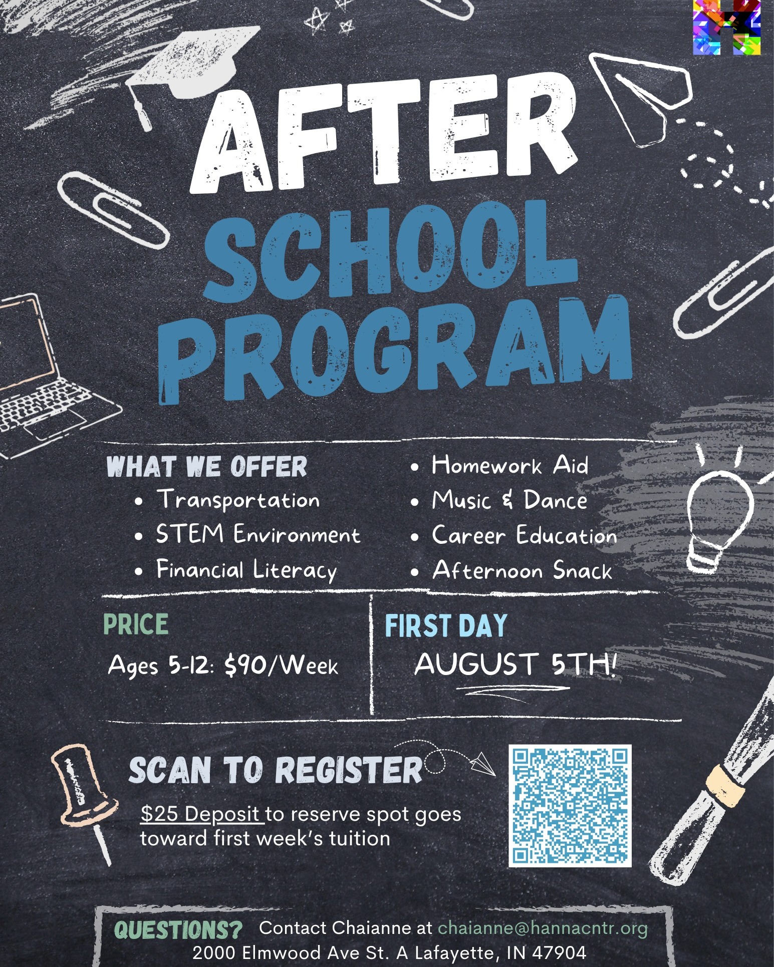 Don't forget to sign up for this year's after-school program!! Spots fill up quick, sign up today!! #hannacommunity #afterschoolprogram