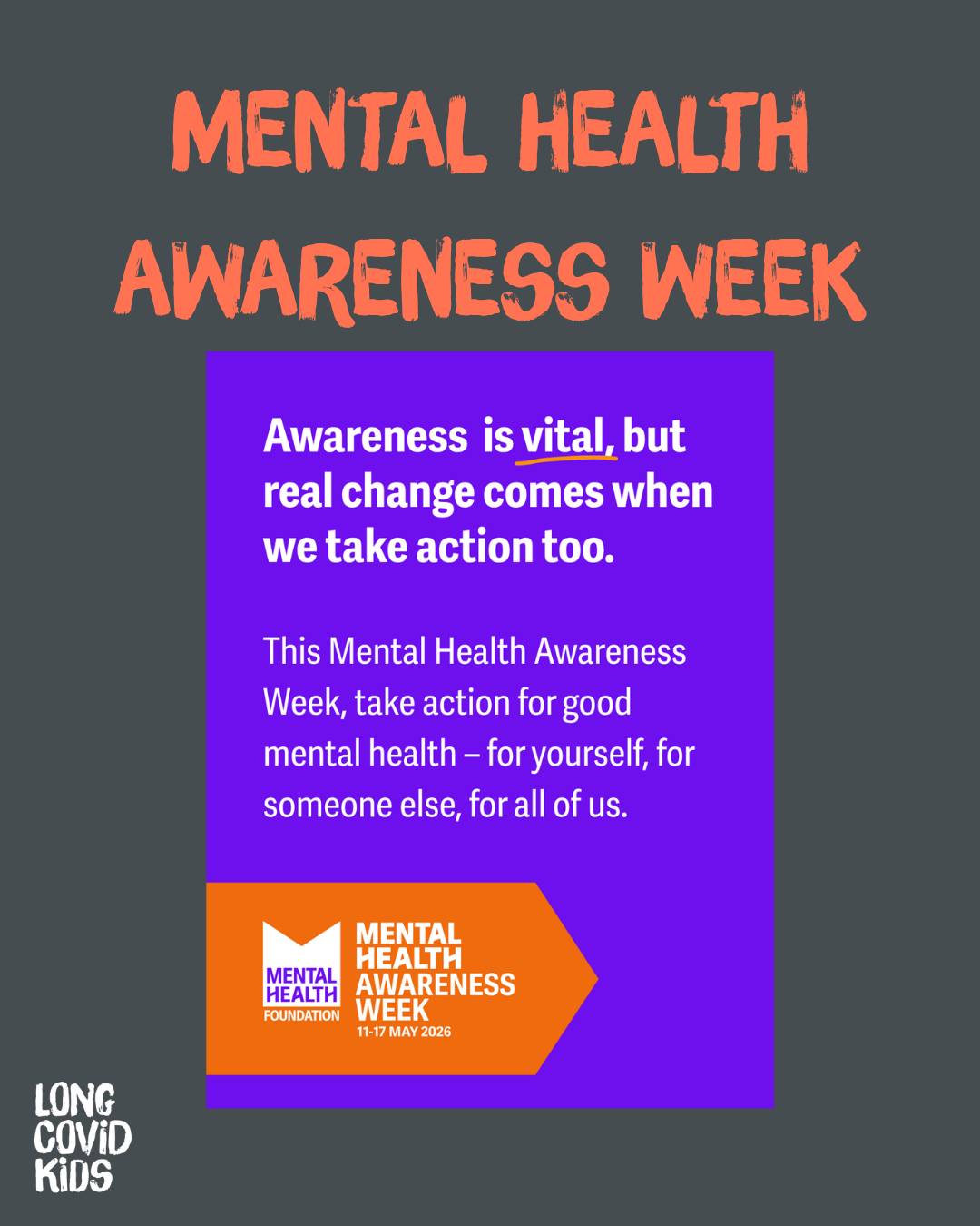 This week is Mental Health Awareness Week 💚
The theme is ‘Action’, and for families navigating Long Covid and overlapping illness early intervention and feeling supported makes all the difference.
You are seen. You are heard. You are not alone. 💙
If you can, share this you might be the reason a family finds us, and the support and signposting they need.
🔗 Link in bio
#MentalHealthAwarenessWeek #TakeAction #LongCovidKids #LongCovid #YouAreNotAlone