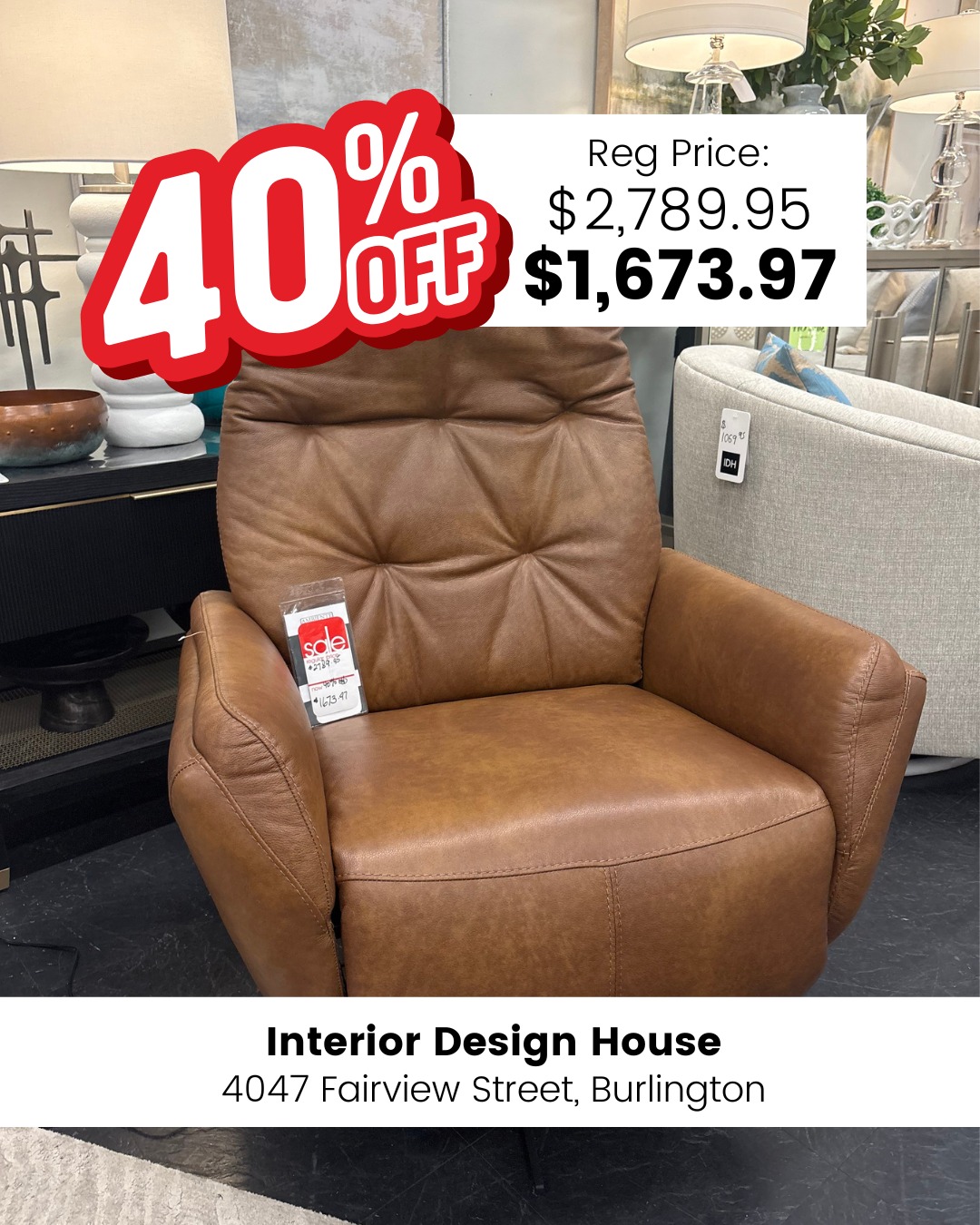 š£ BIG UPHOLSTERY SALE ON NOW! š£
Save up to 70% on select sofas, ottomans, sectionals and armchairs.
š4047 Fairview Street, Burlington
šwww.interiordesignhouse.com