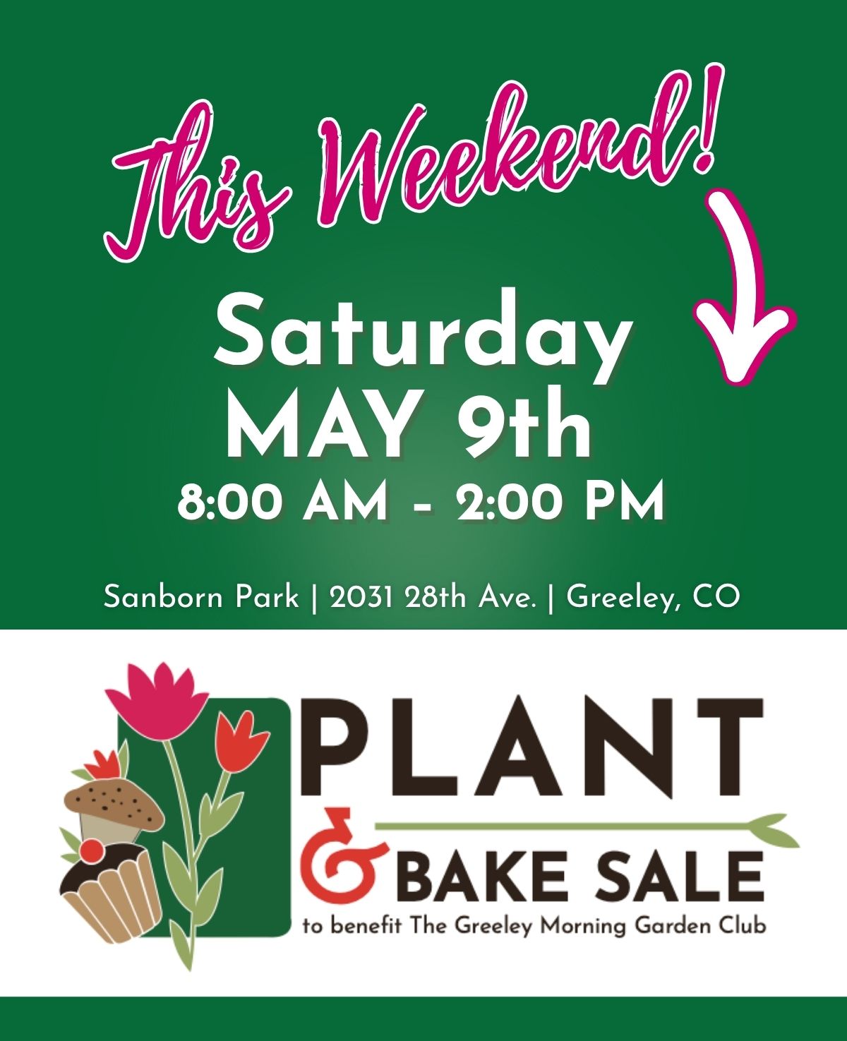 💐 Greeley Garden Club Plant and Bake Sale is This Saturday! 🌸
Come shop perennials, annuals, vegetables, baked goods, locally made gifts, and new this year... our very first native plant table!
📅 THIS Saturday, May 9th
⏰ 8:00 AM – 2:00 PM
📍 Sanborn Park