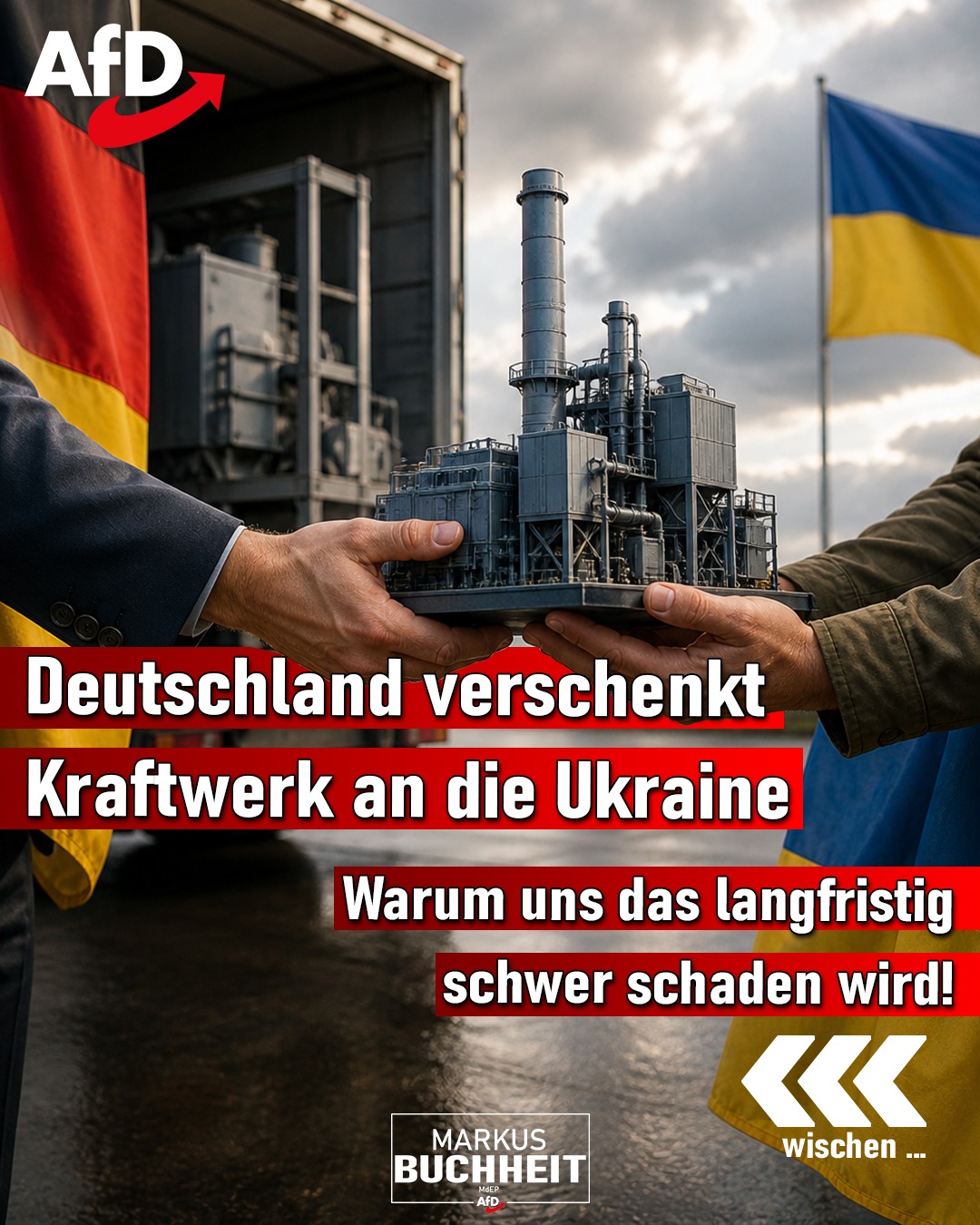 Deutschland verschenkt ein Kraftwerk an die Ukraine - mit langfristigen Auswirkungen auf die Energiesicherheit in unserem Land.