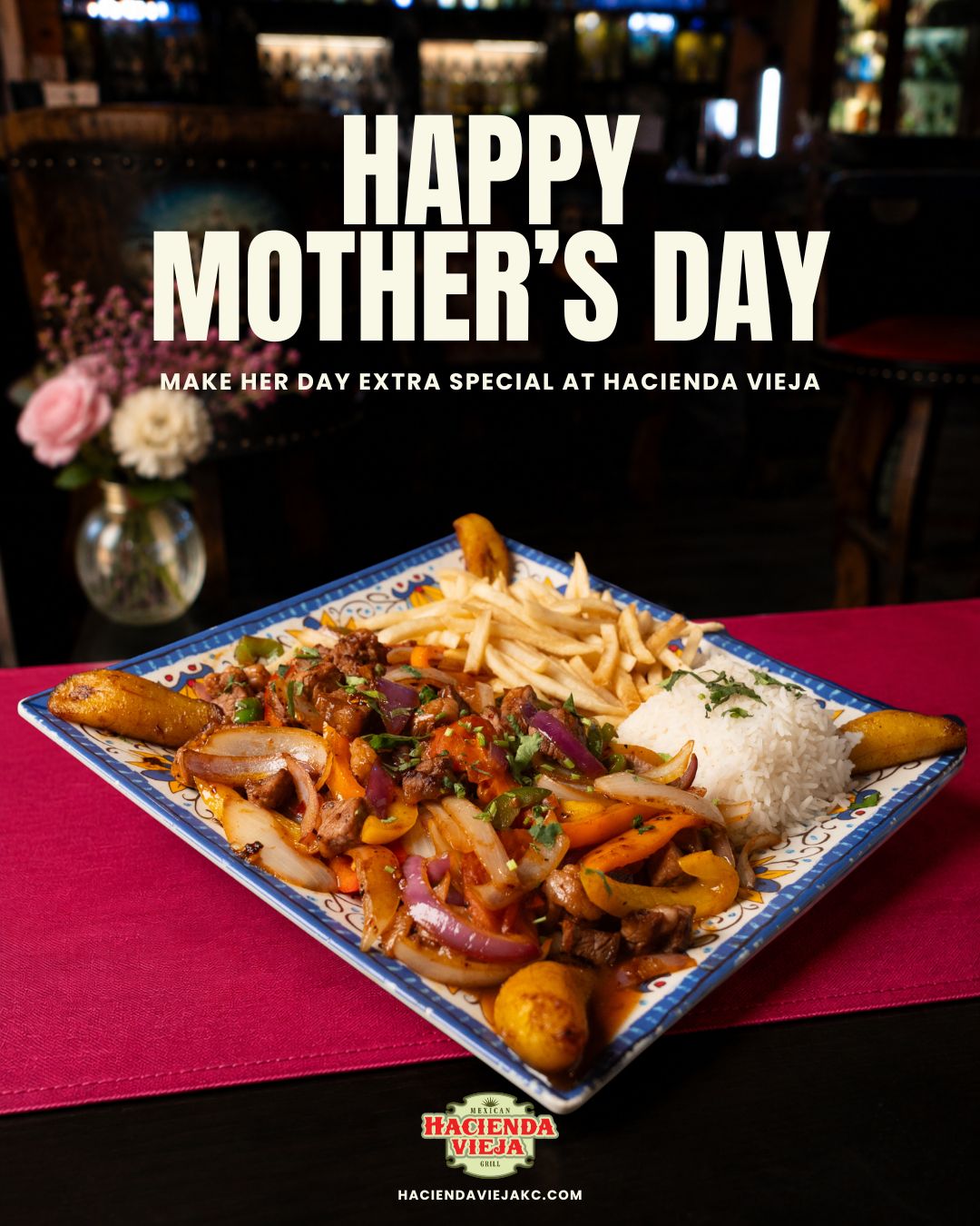 Make Motherโs Day plans at Hacienda Vieja.๐ธ
Good food, family time & moments made for Mom.
#CelebrateMom #HaciendaVieja