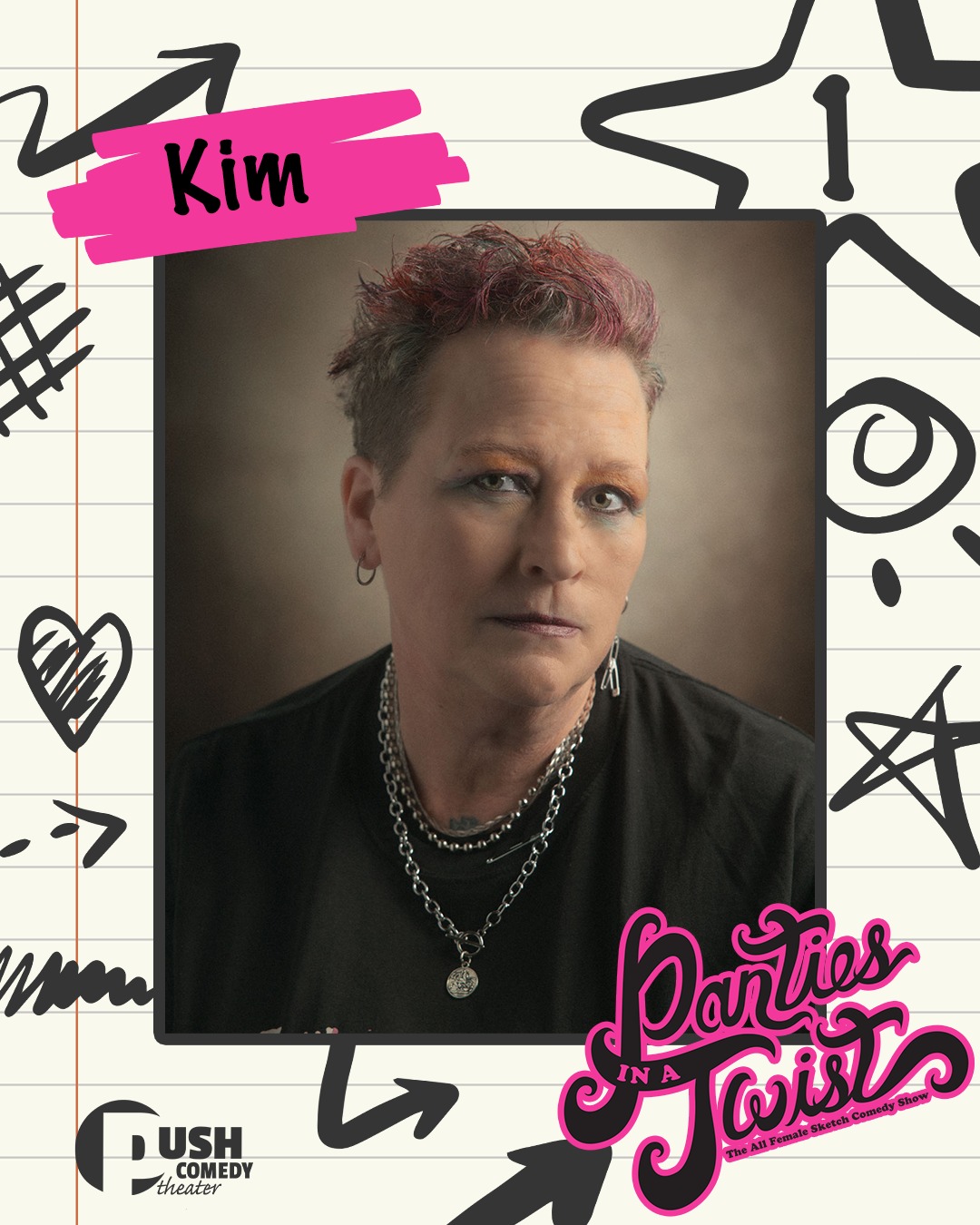 ✨ CAST SPOTLIGHT: KIM ✨
From watching Star Search and knowing she belonged on that stage… to actually stepping onto one now 👀✨
Kim is making her PIAT debut, and she’s bringing that “I knew I was meant for this” energy with her.
Her 13-year-old self? Dreaming big.
Her present self? Actually doing it.
Kim thinks that her 13-year-old self would think she’s pretty cool, and we agree 😌
Kim loves what happens when women from all walks of life come together for a common goal, and this year, she’s most excited to step onto the historic Wells Theater stage and make it count.
Kim casually suggested a face slap competition for the Olympics, so prepare accordingly 😭😂
Panties in a Twist is turning 13!
📍 Historic Wells Theater
📅 May 30 & 31
🎟️ Tickets at the link in our bio
Panties in a Twist is presented by @wendyschofermd
Thank you to our sponsors:
@thecollectivetattoo
@flow.massage.nfk
📸 Donald Campbell
#pushcomedytheater #neonfk #visitnorfolkva #piat13