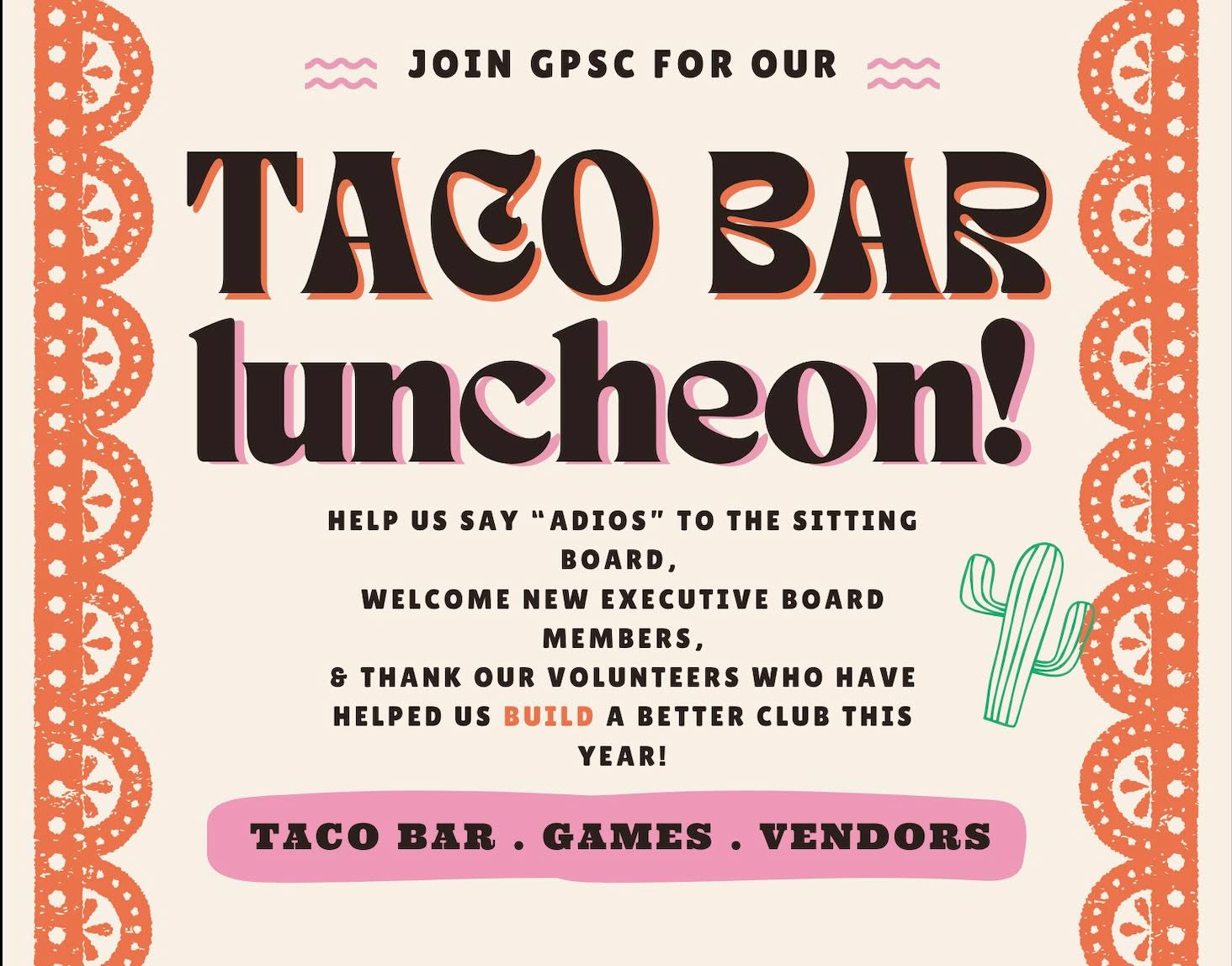 It's not too late! You can still buy your tickets for Wednesday's luncheon!
Join us at the Main Post Chapel from 11 AM–1 PM for our final get-together of the year! We’ll have vendors, games, and a special volunteer recognition to celebrate the incredible individuals who supported our organization throughout the year. We’ll also be welcoming in next year’s executive board.
Hope you see you there!
https://www.zeffy.com/en-US/ticketing/may-luncheon-4