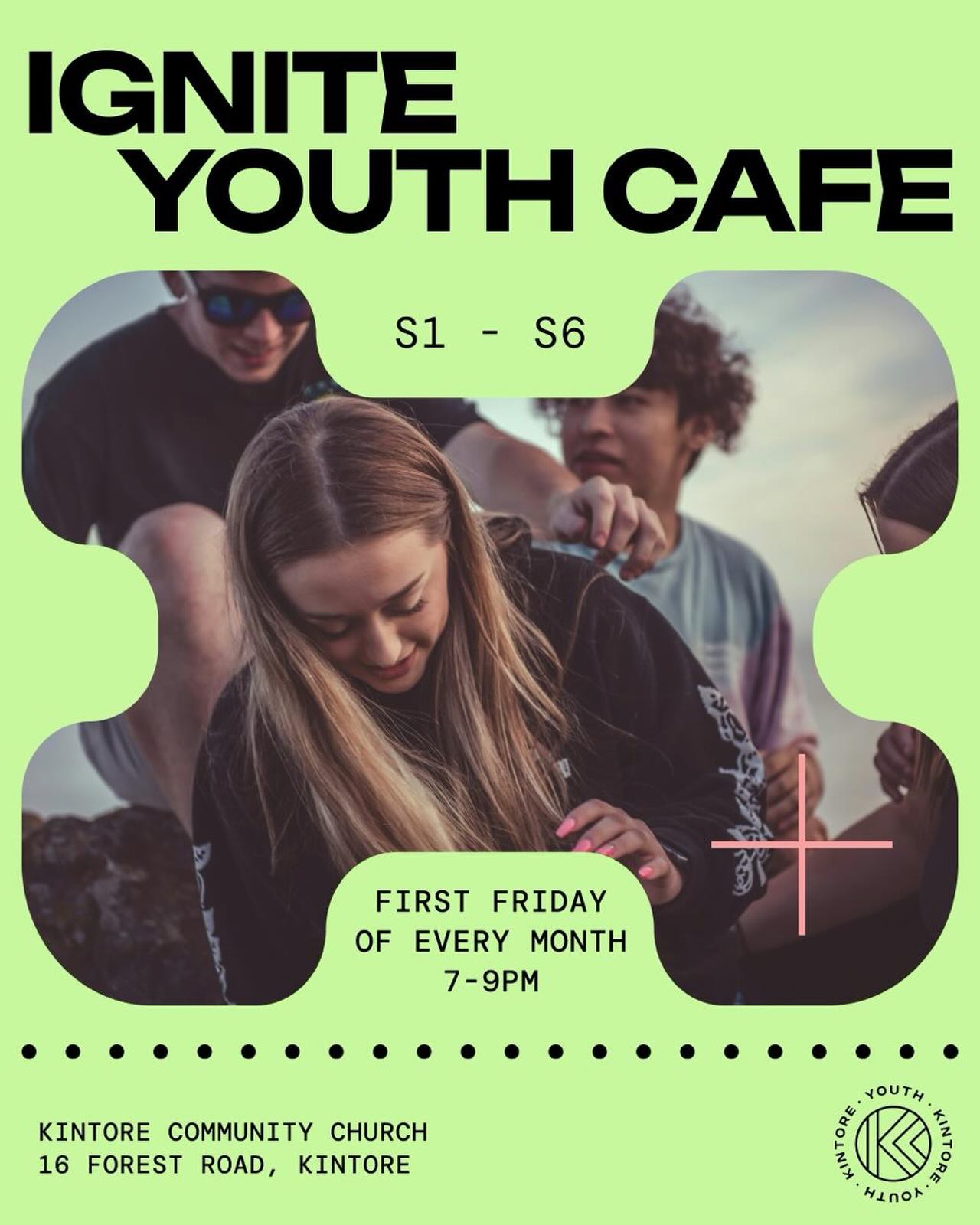 Come and join us at our new Youth Café tonight 🔥
S1–S6 | 7–9pm
Kintore Community Church
Food, games, music and good company.
Everyone welcome.