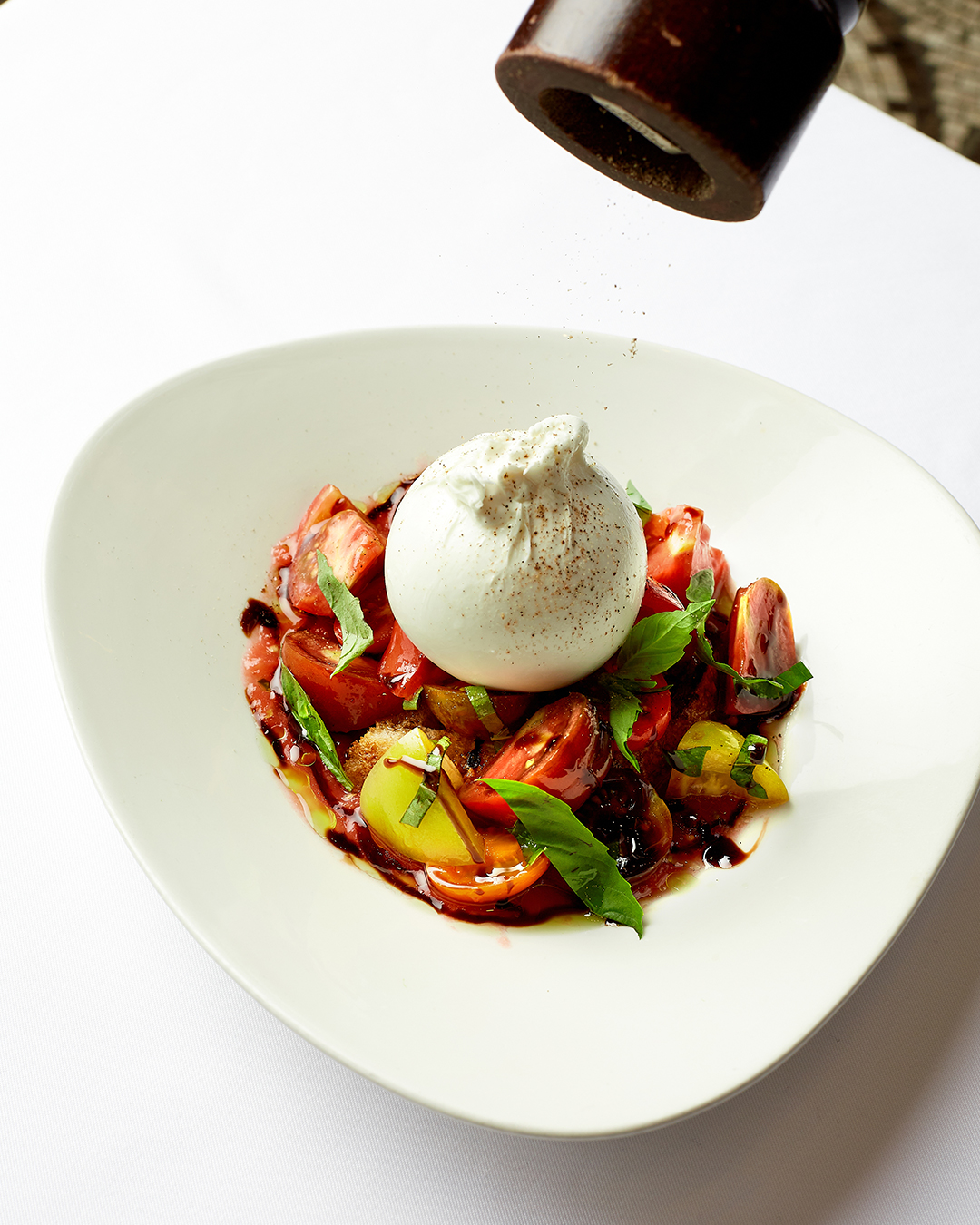 Burrata & fresh tomatoes. Pure abundance.