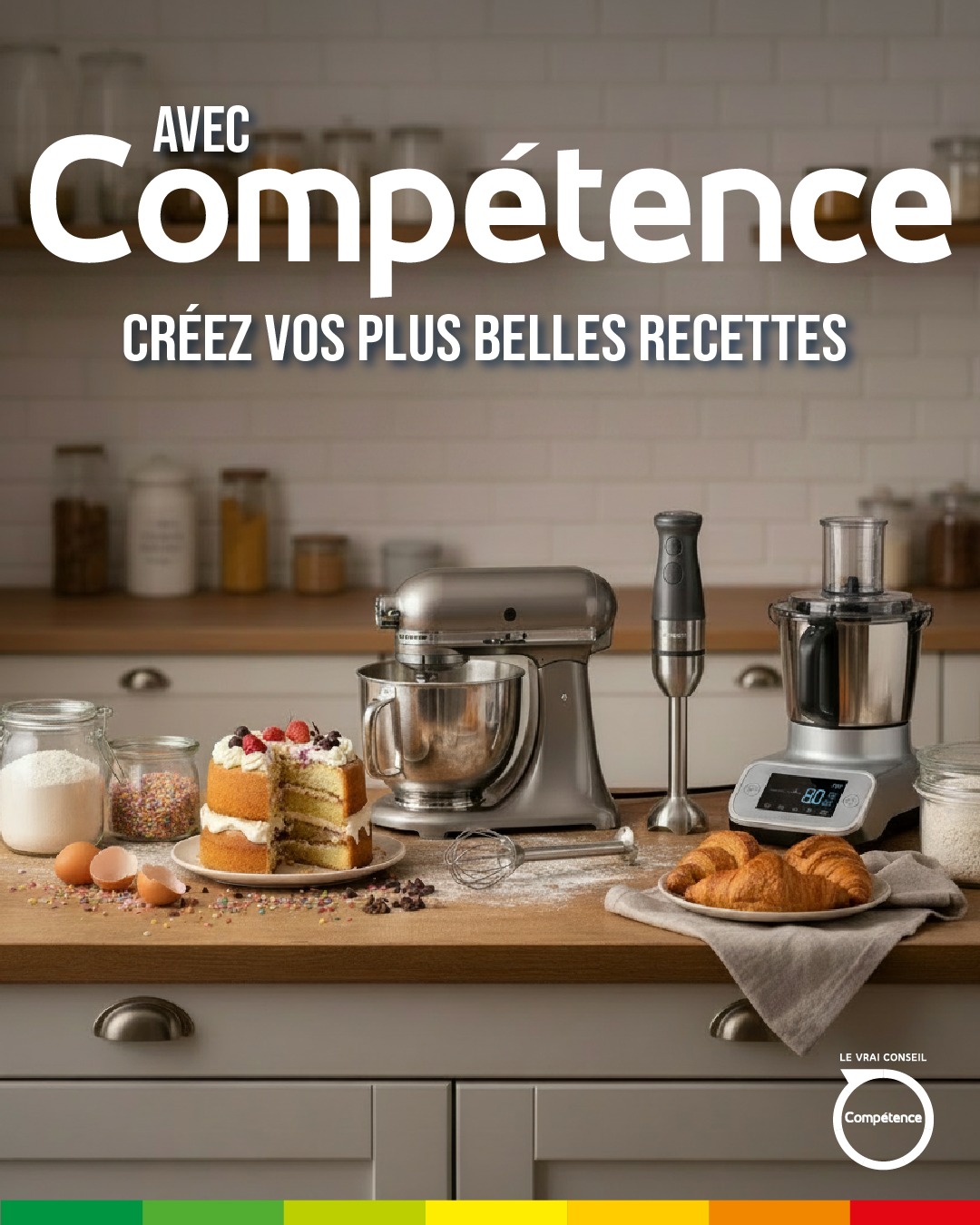 🍰✨ Aujourd’hui, on célèbre la Journée de la pâtisserie !
Macarons, gâteaux, tartes… laissez parler votre créativité en cuisine 👩🍳
Avec les bons équipements, pâtisser devient un vrai plaisir : robots, fours performants, balance de cuisine… tout pour réussir vos recettes maison 🧁
👉 À découvrir dans vos magasins Compétence.
https://www.magasinscompetence.fr/
#Patisserie #MagasinsCompétence #CuisineMaison #RobotPatissier #Gourmandise #FaitMaison