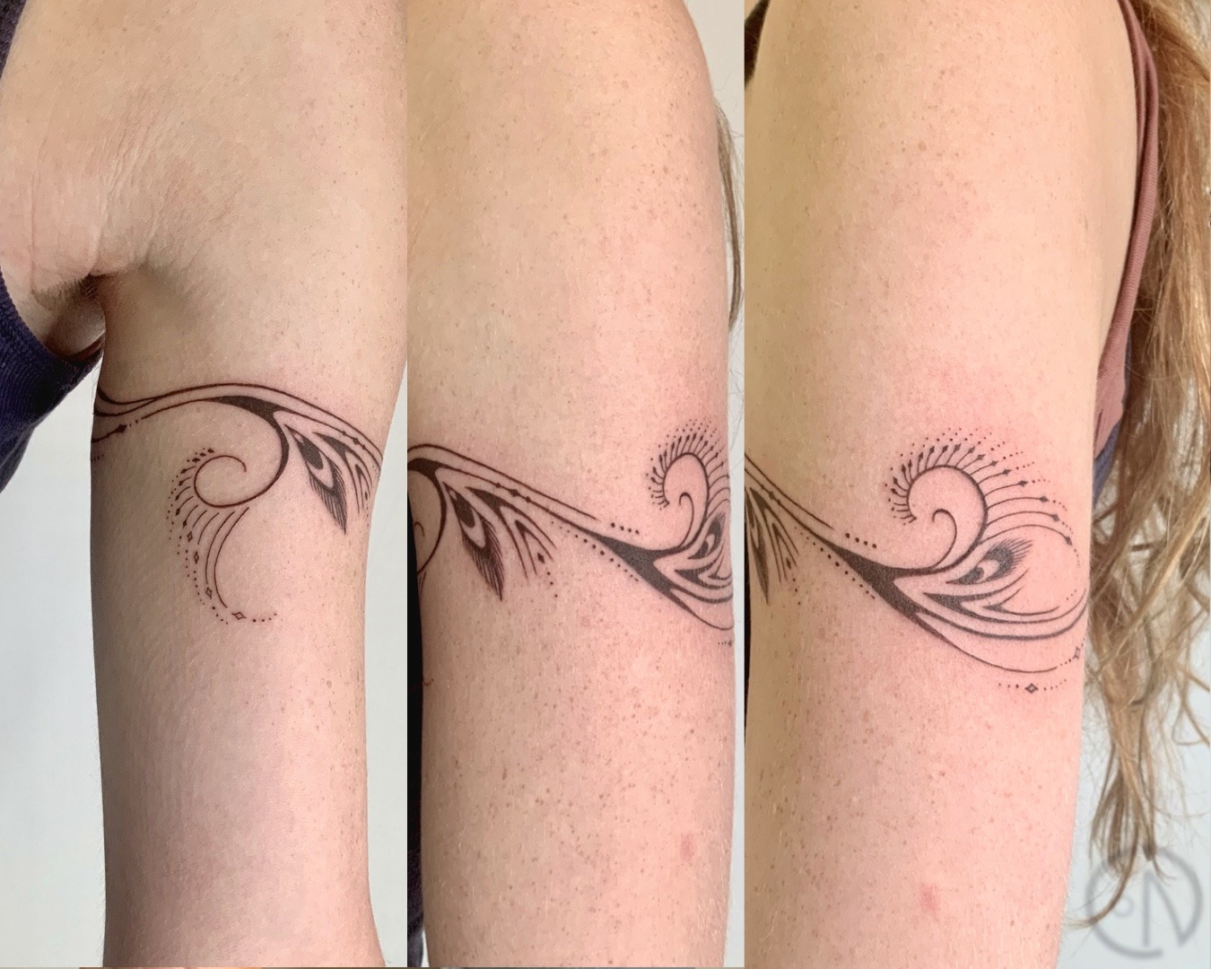 Armband done in brown colour for Brenna, thanks you so much and enjoy your last couple of weeks here in NZ.
#whangareitattoostudio #whangareitattoo #whangareitattooartist #tutukakatattooartist #finelinetattooartist #armbandtattoo #browntattoos #ornamentaltattoo