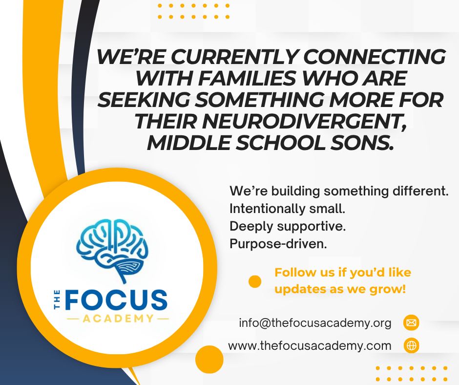 The FOCUS Academy isn't just about education...it's about community. If this resonates, we'd love to hear from you!