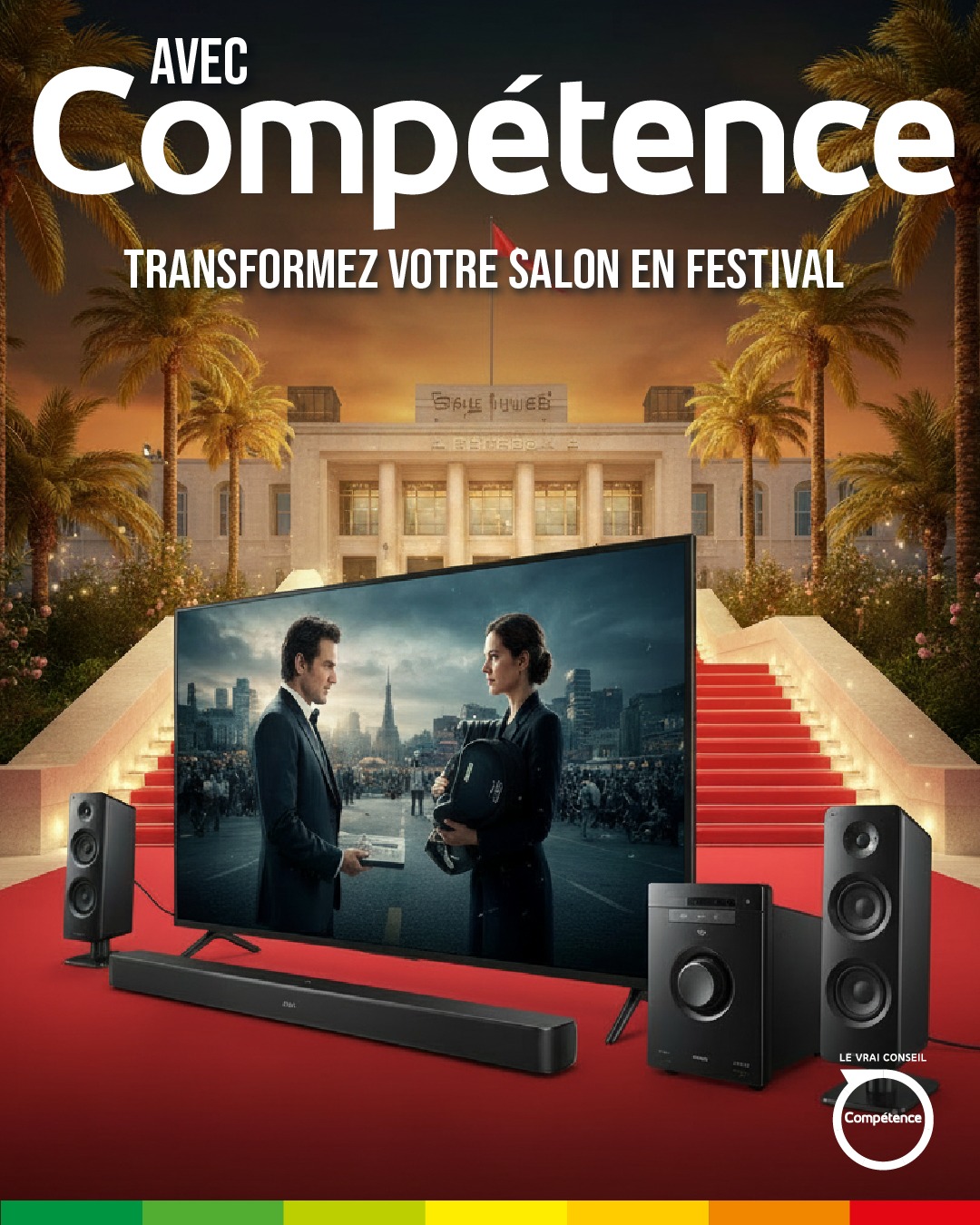 🎬✨ Le Festival de Cannes est lancé !
C’est le moment parfait pour transformer votre salon en véritable salle de cinéma 📺🍿
Films, séries, soirées entre amis… profitez d’une qualité d’image exceptionnelle avec nos TV grand format, OLED, QLED ou MiniLED 🎥
👉 Et pour une immersion totale, pensez aussi au son avec une barre de son ou un home cinéma !
https://www.magasinscompetence.fr/
#FestivalDeCannes #HomeCinema #TV #CinemaMaison #Culture #magasinscompétence