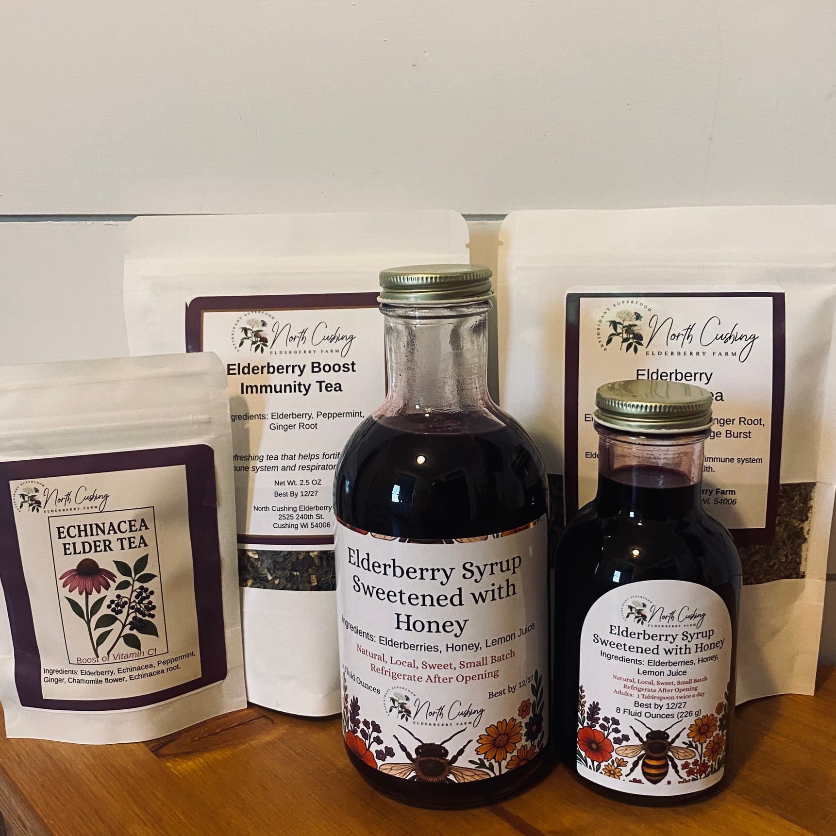 We are SO excited to now carry products from North Cushing Elderberry Farm in our retail space! 🌿🫐
They just dropped off some of their amazing products, and we can’t wait to share them with you! We now have:
✨ Elderberry Syrup in 2 sizes
✨ An assortment of Elderberry Teas
Our family has been using their products for the past year and we absolutely LOVE them! ❤️
We also love that Elderberry is a native plant! It feels like such a perfect fit for our nursery 🌿
OPENING MAY 14th! Come check it out!