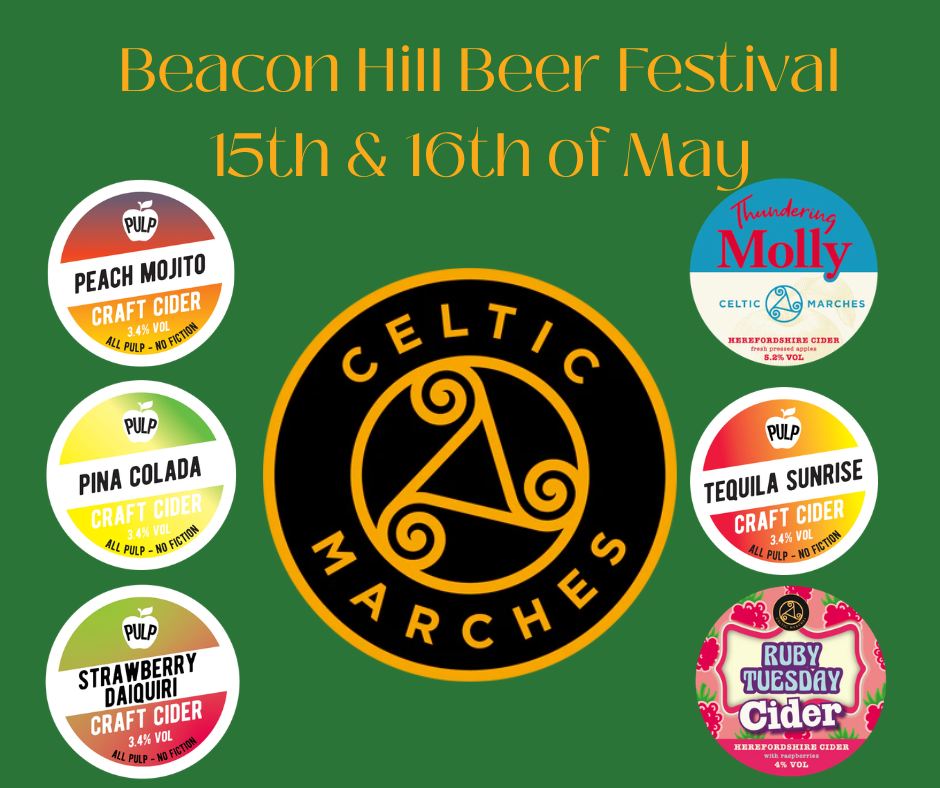 Another question, we always get is what Cider are you providing?
We know cider is always a favourite and we are excited to promote Celtic Marches Beverages in our brewed by her focus this year.
A wonderful family run company with fantastic #cider
#ciderlover #ciderfestival #beerfestival #surreyevents #hindhead #CommunityEvent #beaconhill #beaconhillbeerfestival