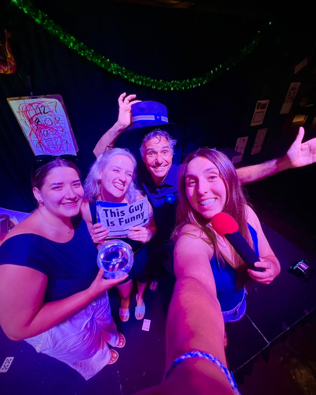 These ladies had themselves a GoodTime at last night’s show. So did I! #mulligansmagicshow #magicbrent